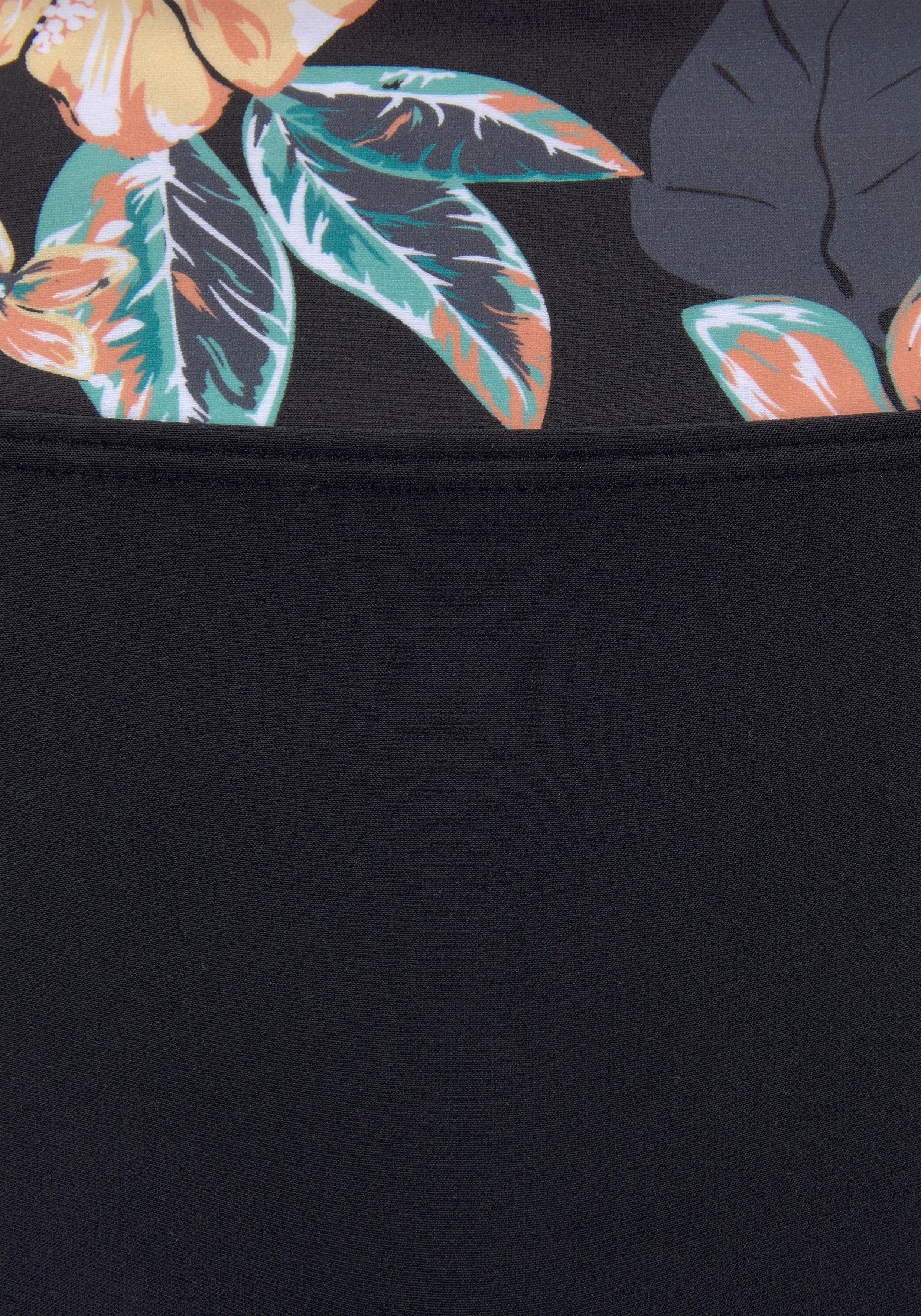 Venice Beach Bikini-Hotpants Lori bedruckt, mit Blumendesign, aus recyceltem Polyamid, Mix-Kini