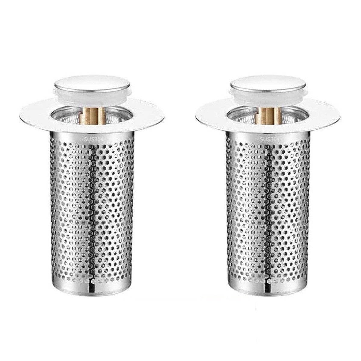 Novzep Waschbeckenstöpsel 2pcs Badezimmer-Waschbeckenstopper-Haarfänger,Pop günstig online kaufen