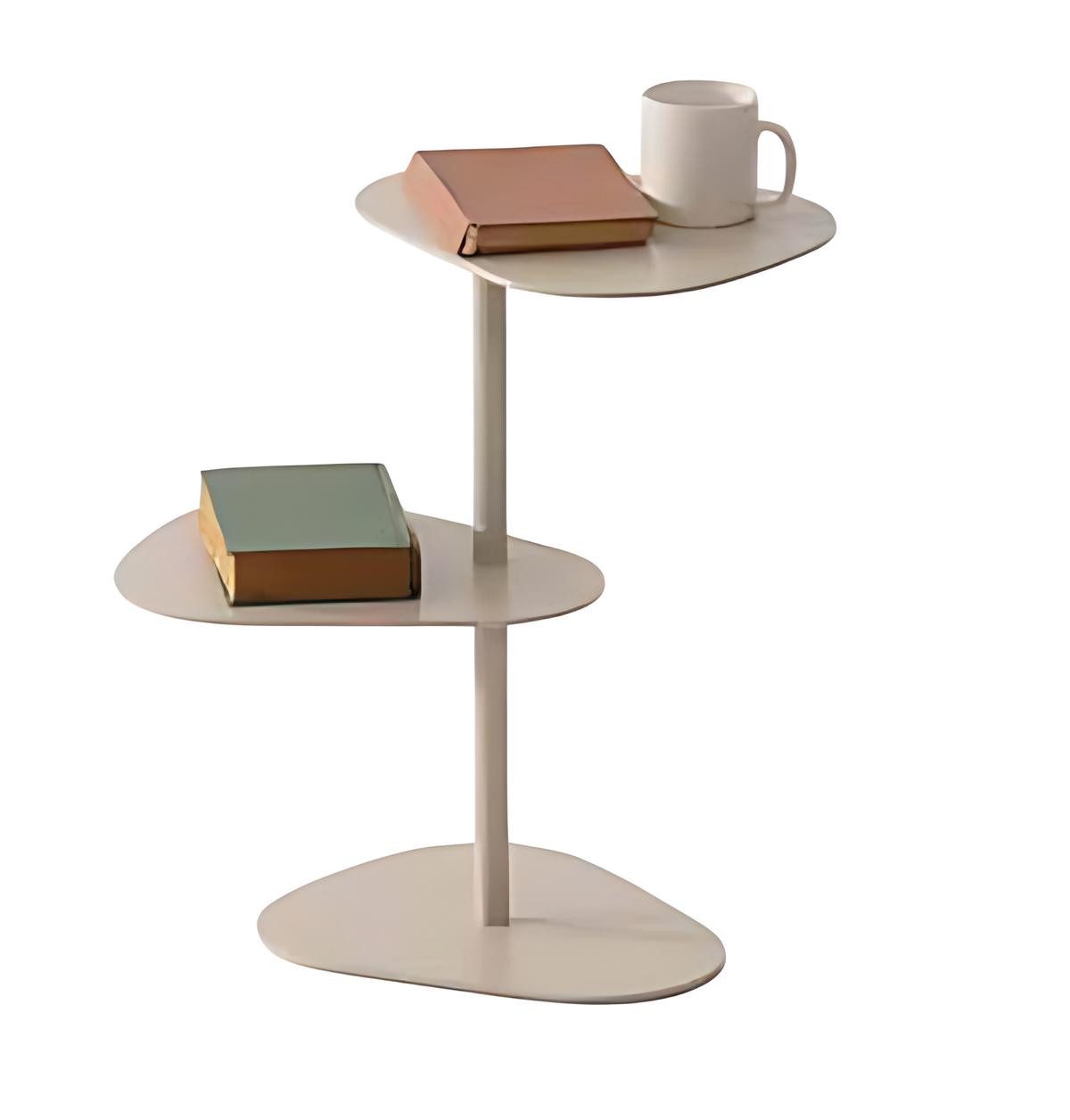 JVmoebel Beistelltisch Eleganter Beistelltisch aus Edelstahl in Beige für stilvolles Wohnen, Made in Europe