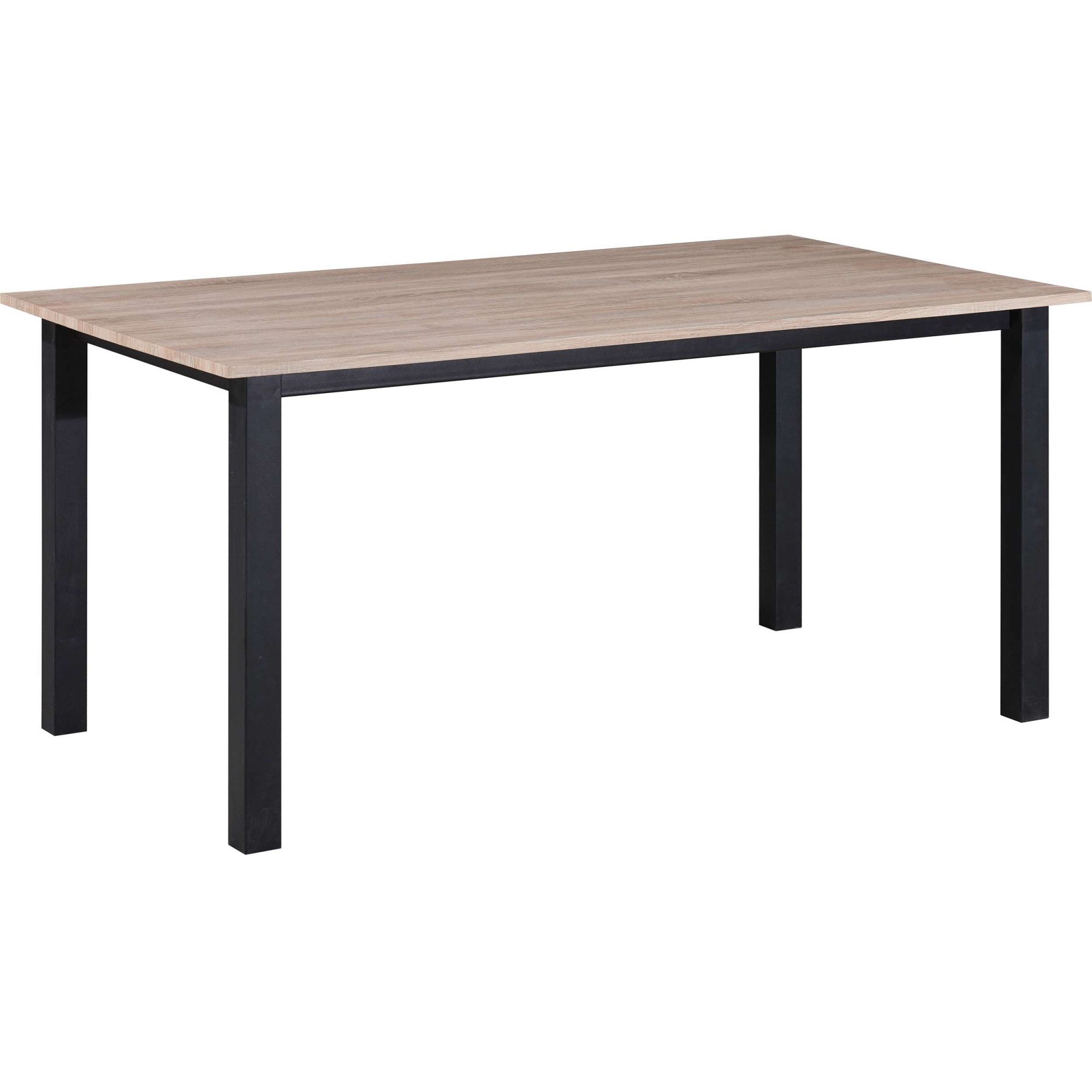 OTTO home Esstisch Babetta, schwarzes pulverbeschichtetes Metallgestell, verschiedene Breiten
