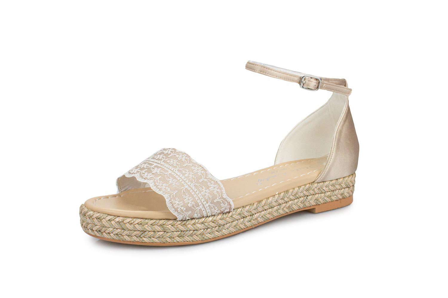 White Lady 857 taupe - Boho Brautschuhe Sandalette