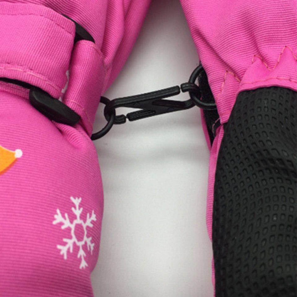 Kinder-Skihandschuhe, Blusmart Warm, Wasserdicht, Winddicht, rosarot Skihandschuhe Skihandschuhe