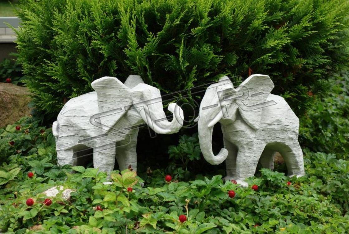 JVmoebel Skulptur Design Figur Elefant Garten Statue Statuen Figuren Skulpturen S103094 Skulptur