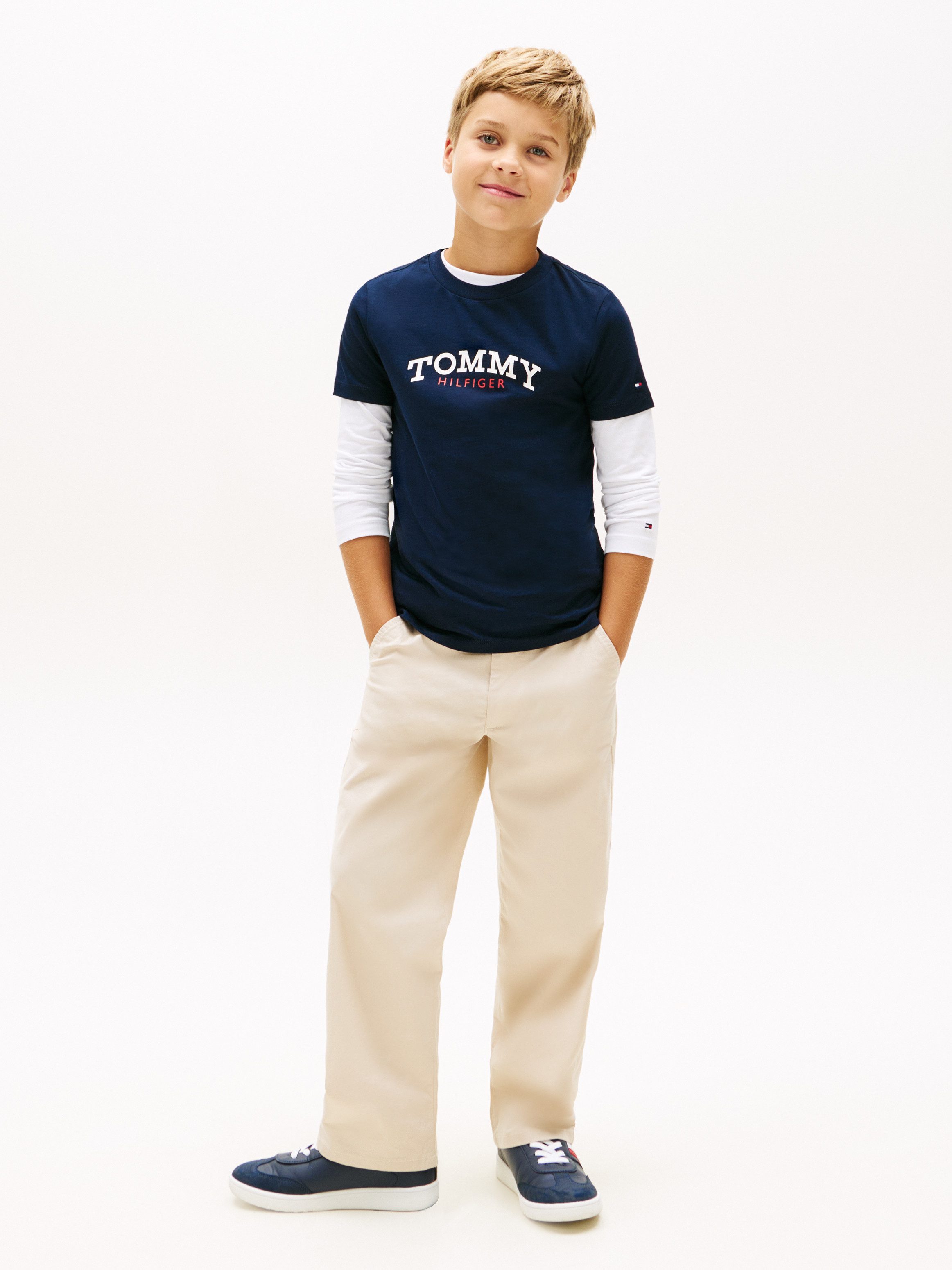 Tommy Hilfiger T-Shirt MONOGRAM GRAPHIC T-SHIRT Kinder bis 16 Jahre, Druck
