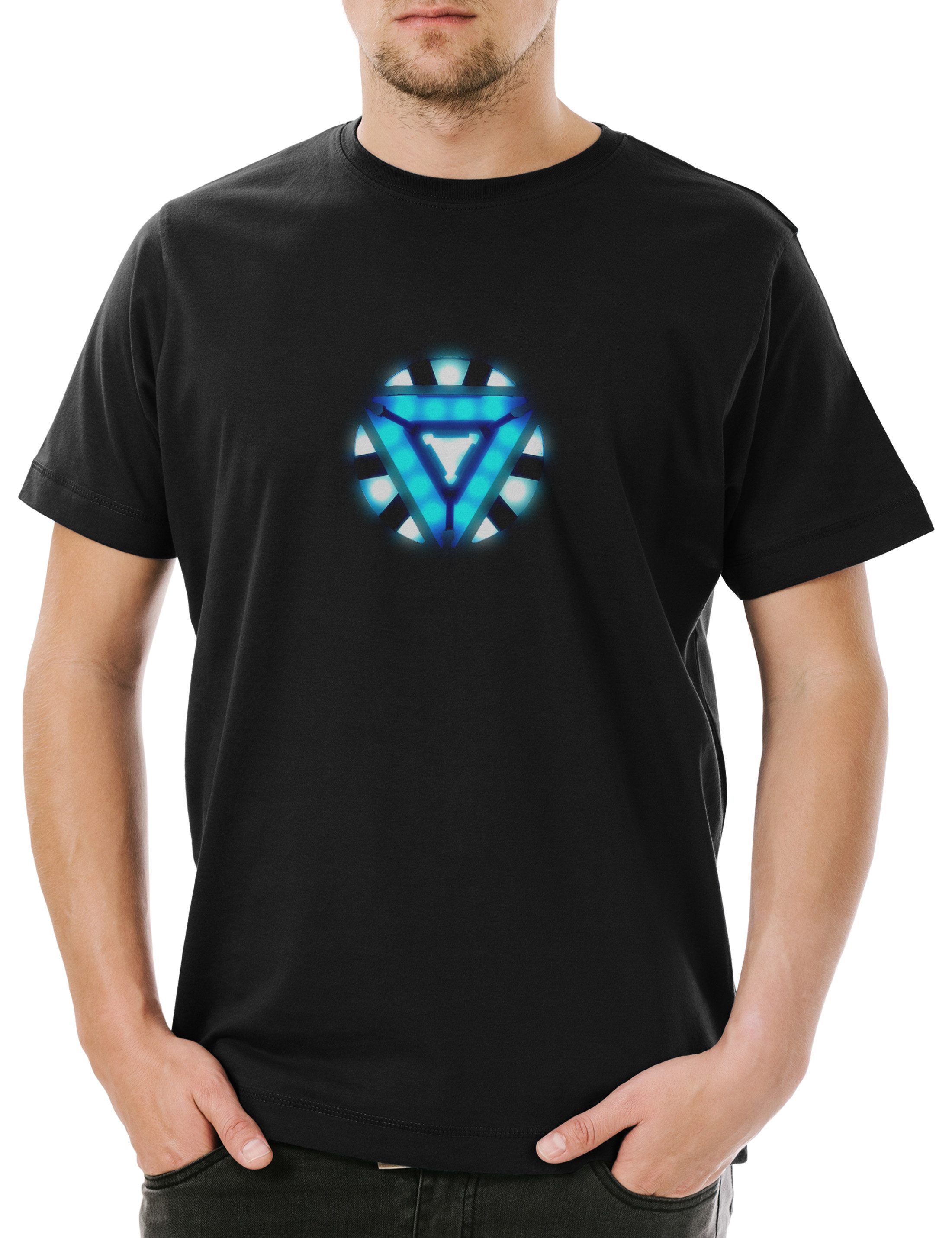 Print-Shirt Arc Reactor III Herren T-Shirt Tony Iron Stark Industries Man T Kult