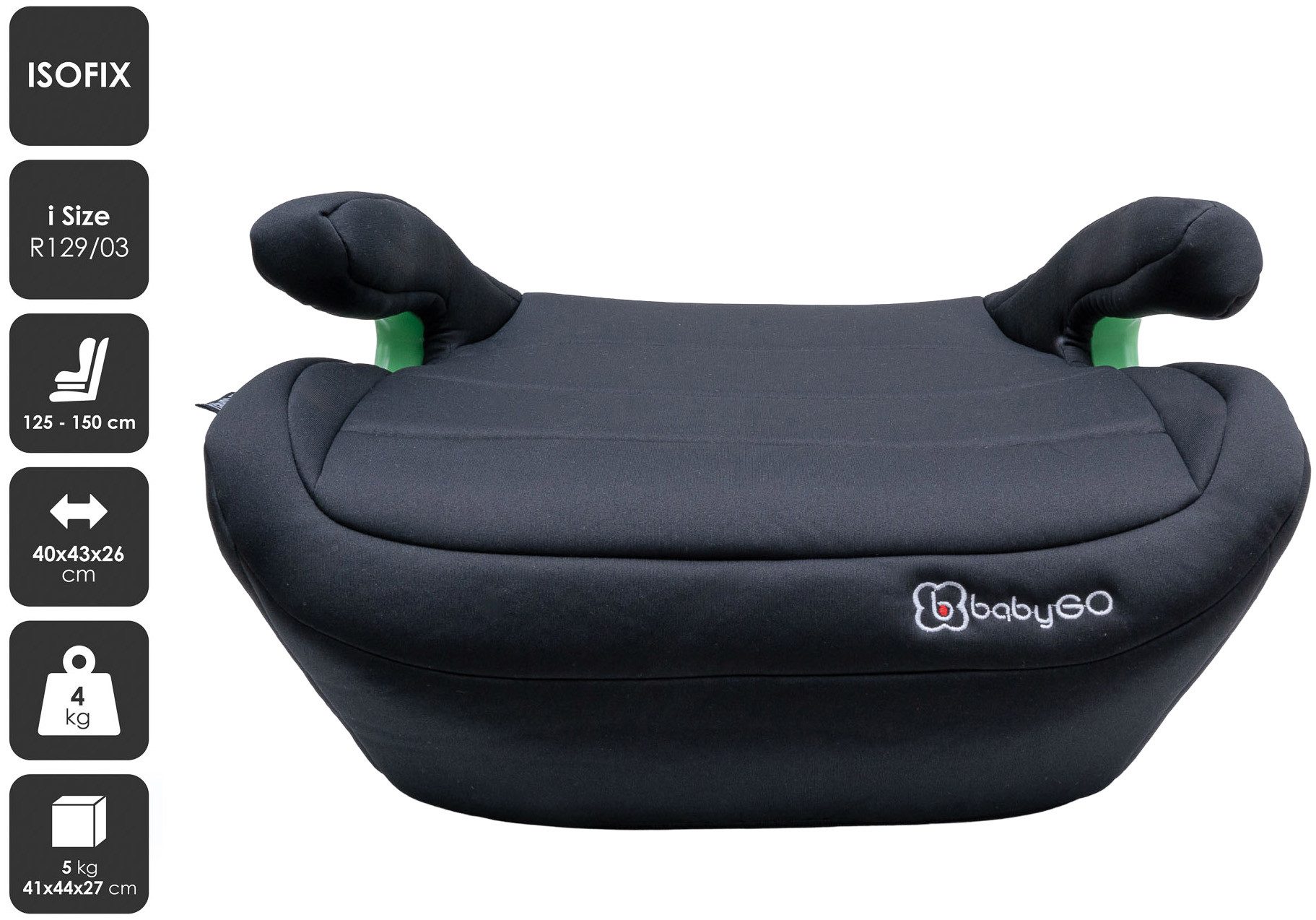 BabyGo Kindersitzerhöhung Bursa 4, ab: 3 Jahren, mit Isofix