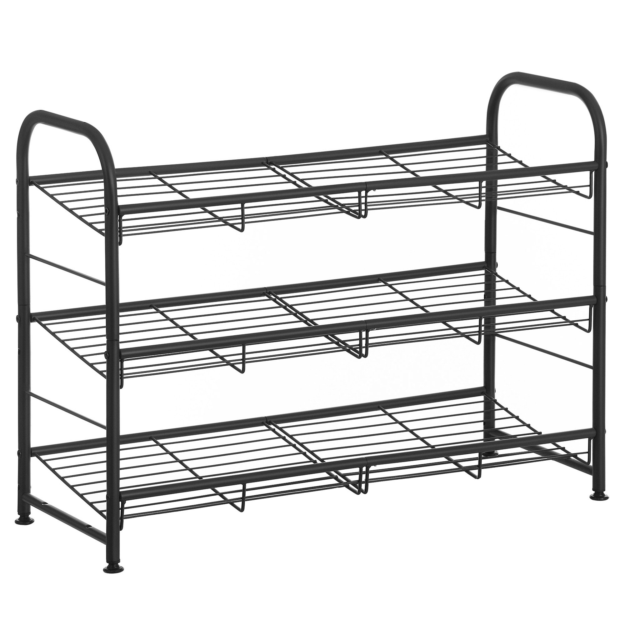 SONGMICS Schuhregal Schuh-Organizer, 2-4 Ablagen, bis zu 16 Paar Schuhe