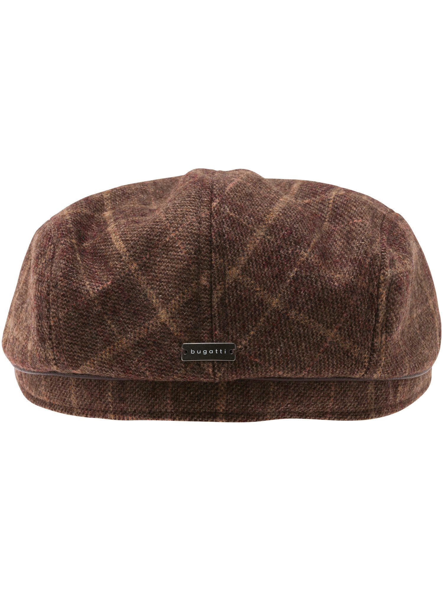 bugatti Flat Cap Winddichte bugatti Flatcap mit Karo-Design und Ohrenklappen