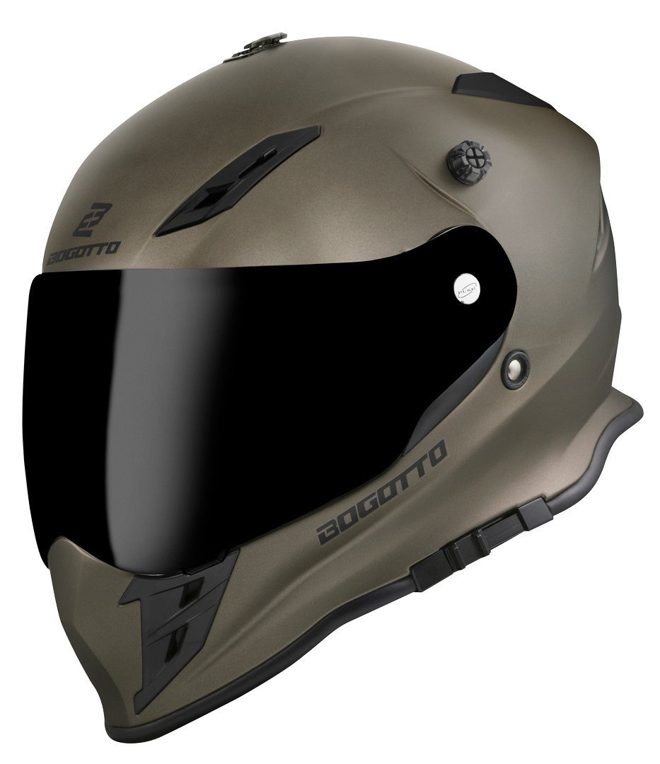 Bogotto Motocrosshelm V331 Enduro Helm, Notfallsystem-Polsterung (EQRS),integriertes Sonnenvisier