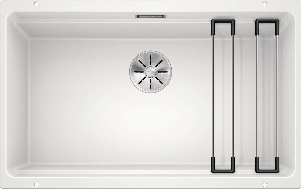 Blanco Granitspüle ETAGON 700-U, eckig, 46/73 cm, (1 St), inklusive 2 Gratis ETAGON-Schienen aus Edelstahl