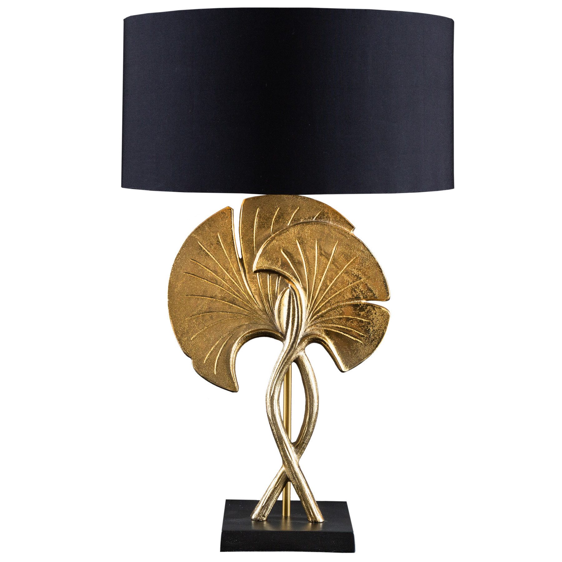 riess-ambiente Tischleuchte GINKGO 62cm schwarz / günstig online kaufen