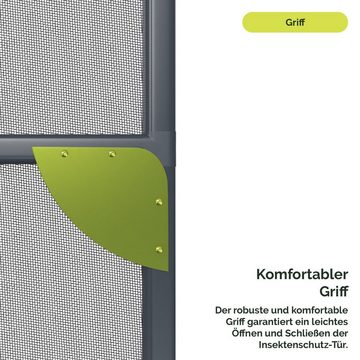 Nematek Insektenschutz-Tür Nematek® Insektenschutz Alu Rahmen System Türen bis max. 120 x 240 cm
