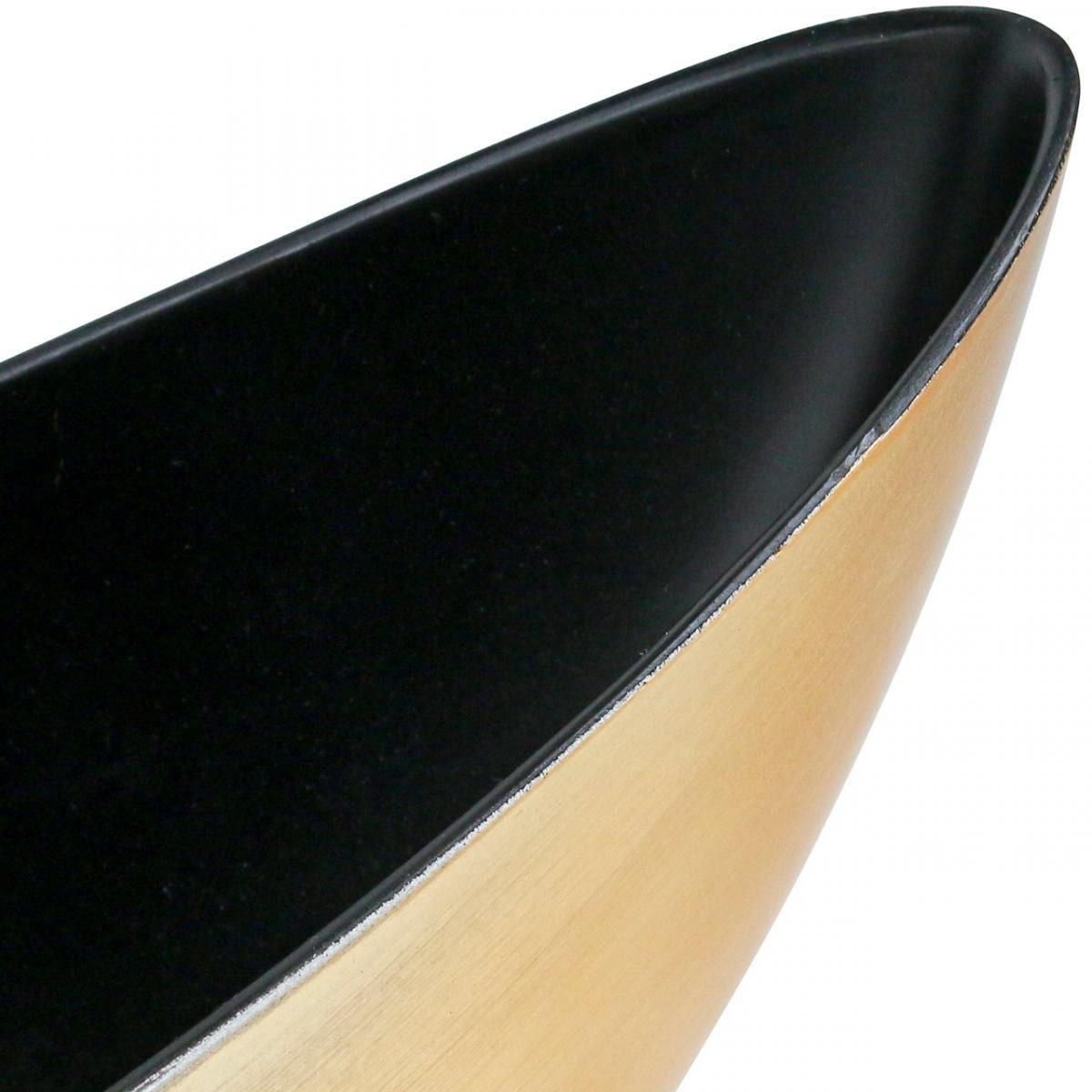 Viana Blumentopf Pflanzschale Gold Oval Deko Jardiniere für Blumen 39cm günstig online kaufen