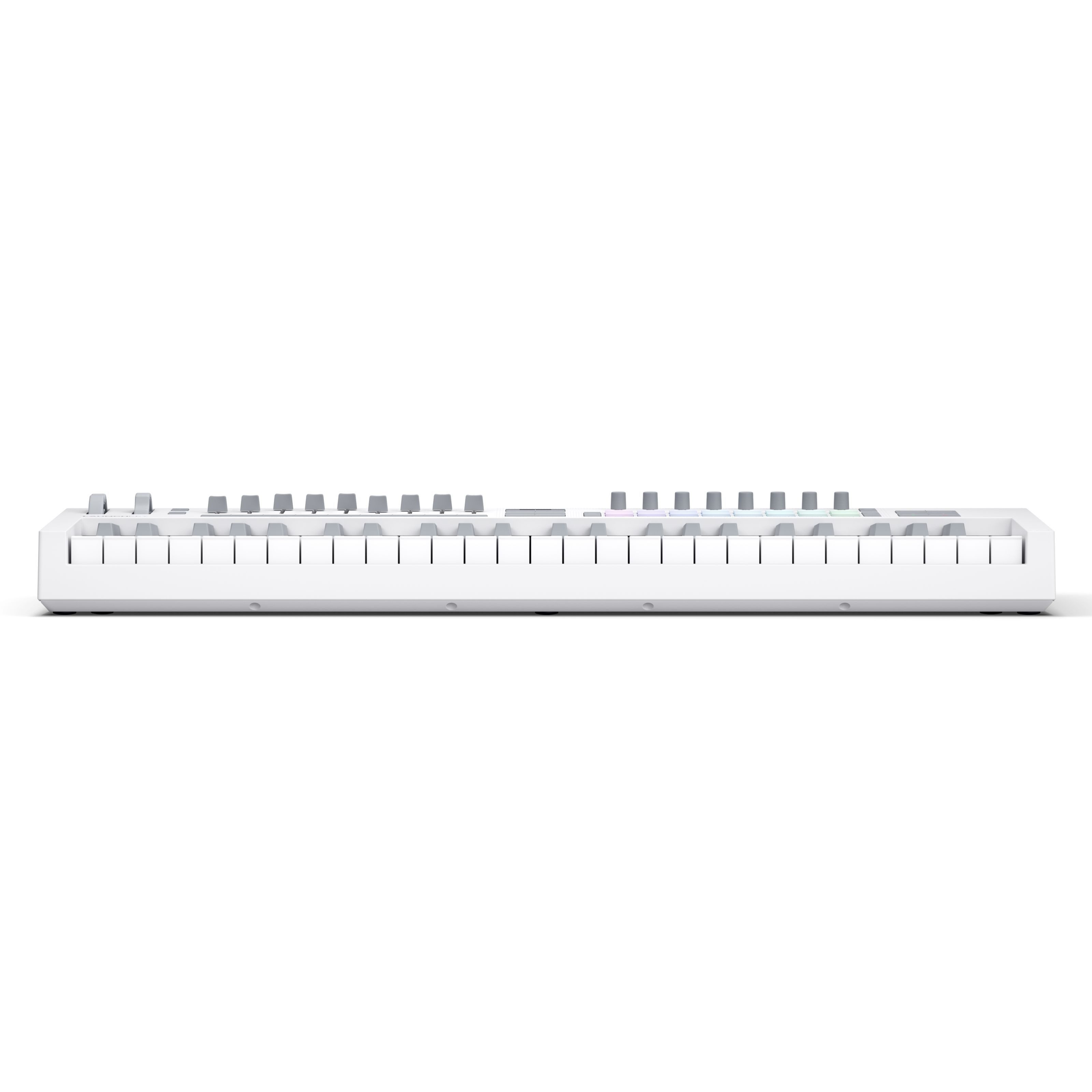 Novation Masterkeyboard (Masterkeyboards, MIDI-Keyboard 49), Launchkey 49 MK4 White - Midi Keyboard