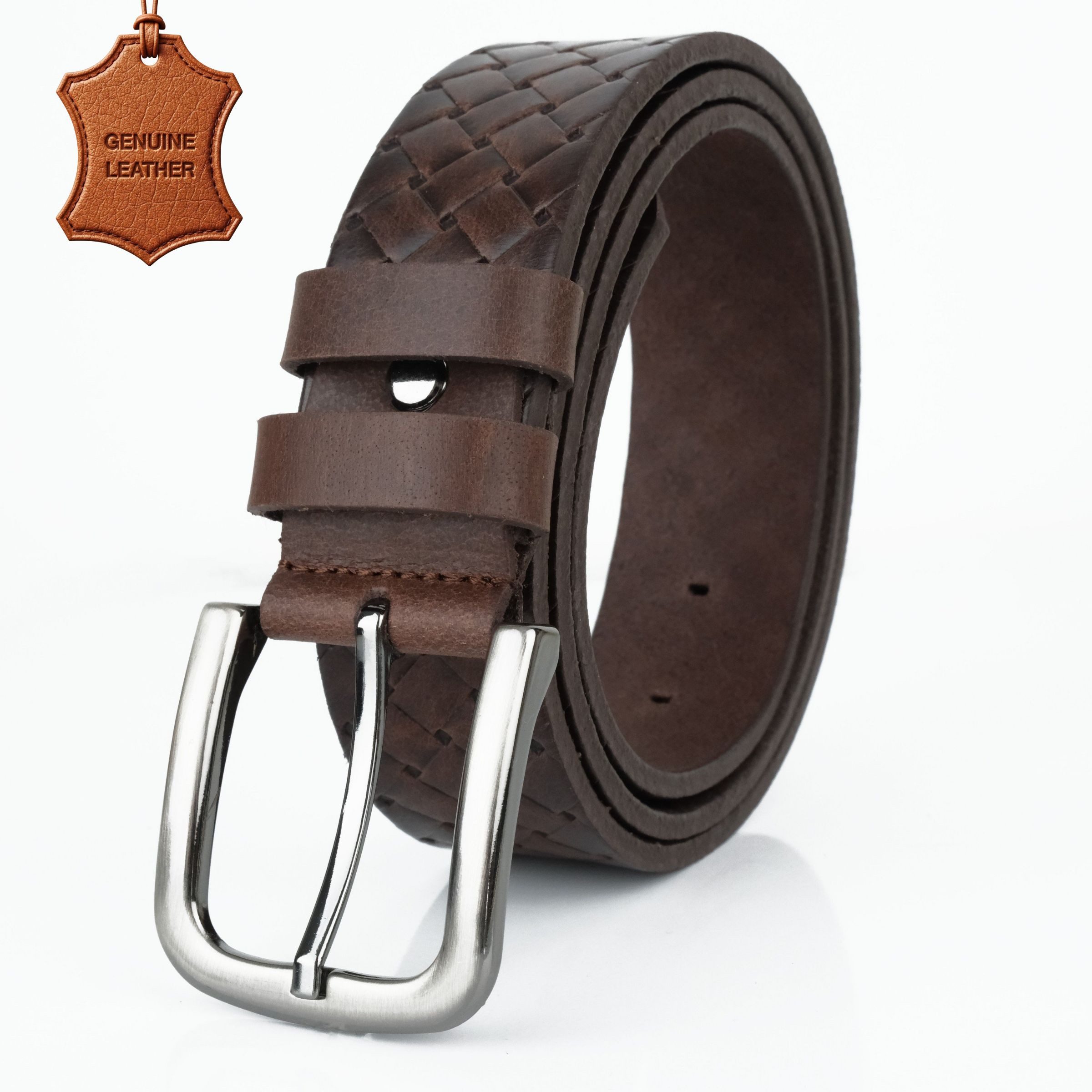 herémood Ledergürtel Gürtel Herren 4cm breit Ledergürtel Jeans Premium Geschenke für Männer (100 % Echtleder Gürtel handgefertigt, hochwertig verarbeitet, kürzbar, 1-St., Braun 110 cm – 4 cm breit – echtes, robustes Büffelleder, langlebig) Brauner Gürtel Herren – robust & edel, ideales Herrengeschenk