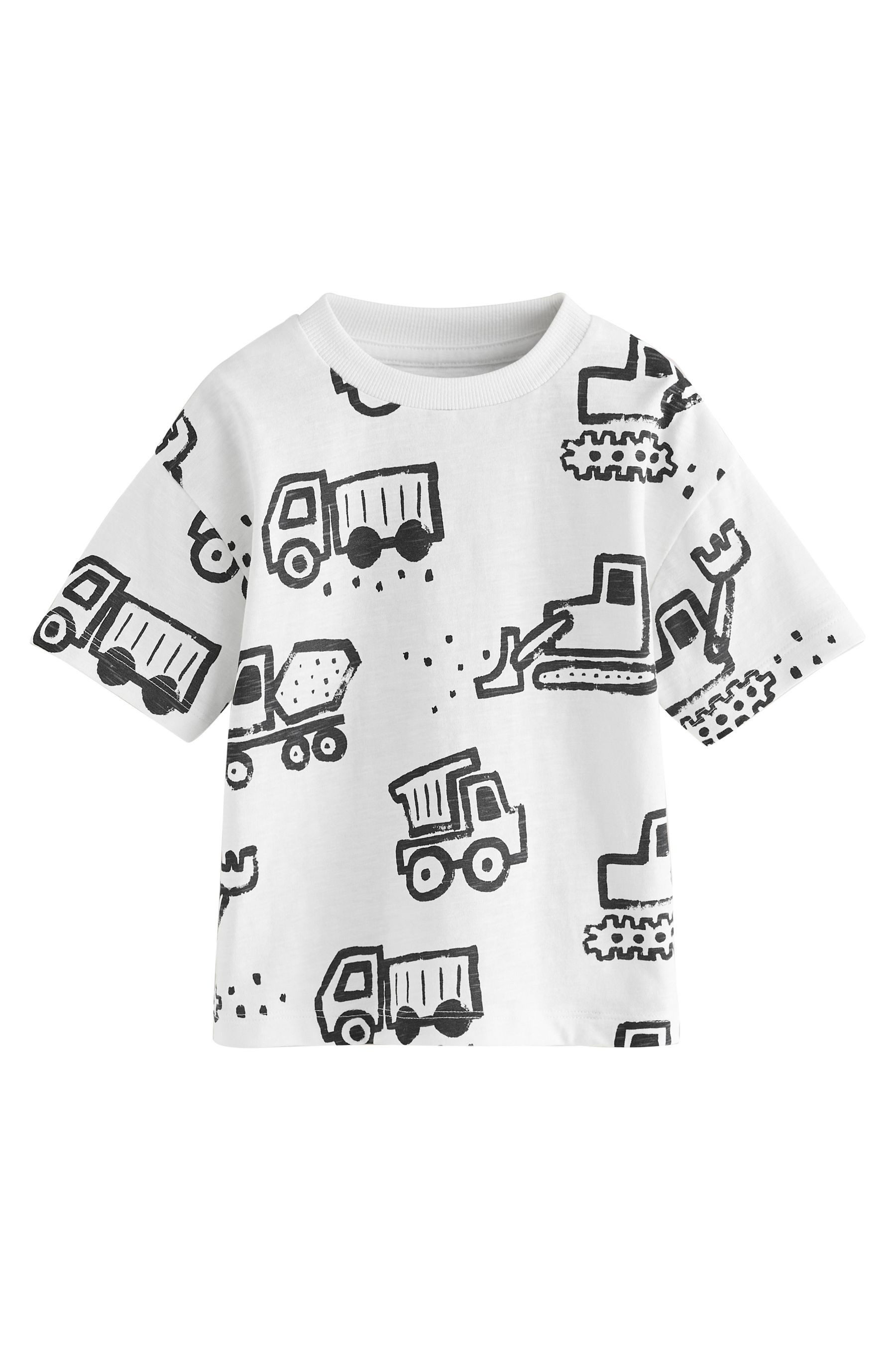 Next Langarmshirt Kurzarm-T-Shirts mit Grafik-Print im 3er-Pack (3-tlg) – Bild 5 von 5