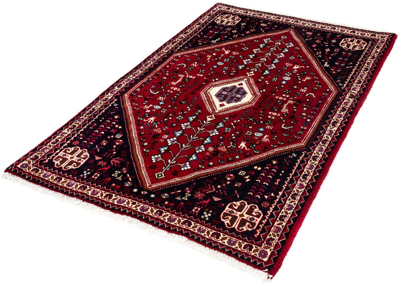 107 Rosso rechteckig, 10 morgenland, x 154 cm, scuro Handgeknüpft Abadeh Höhe: mm, Wollteppich Medaillon