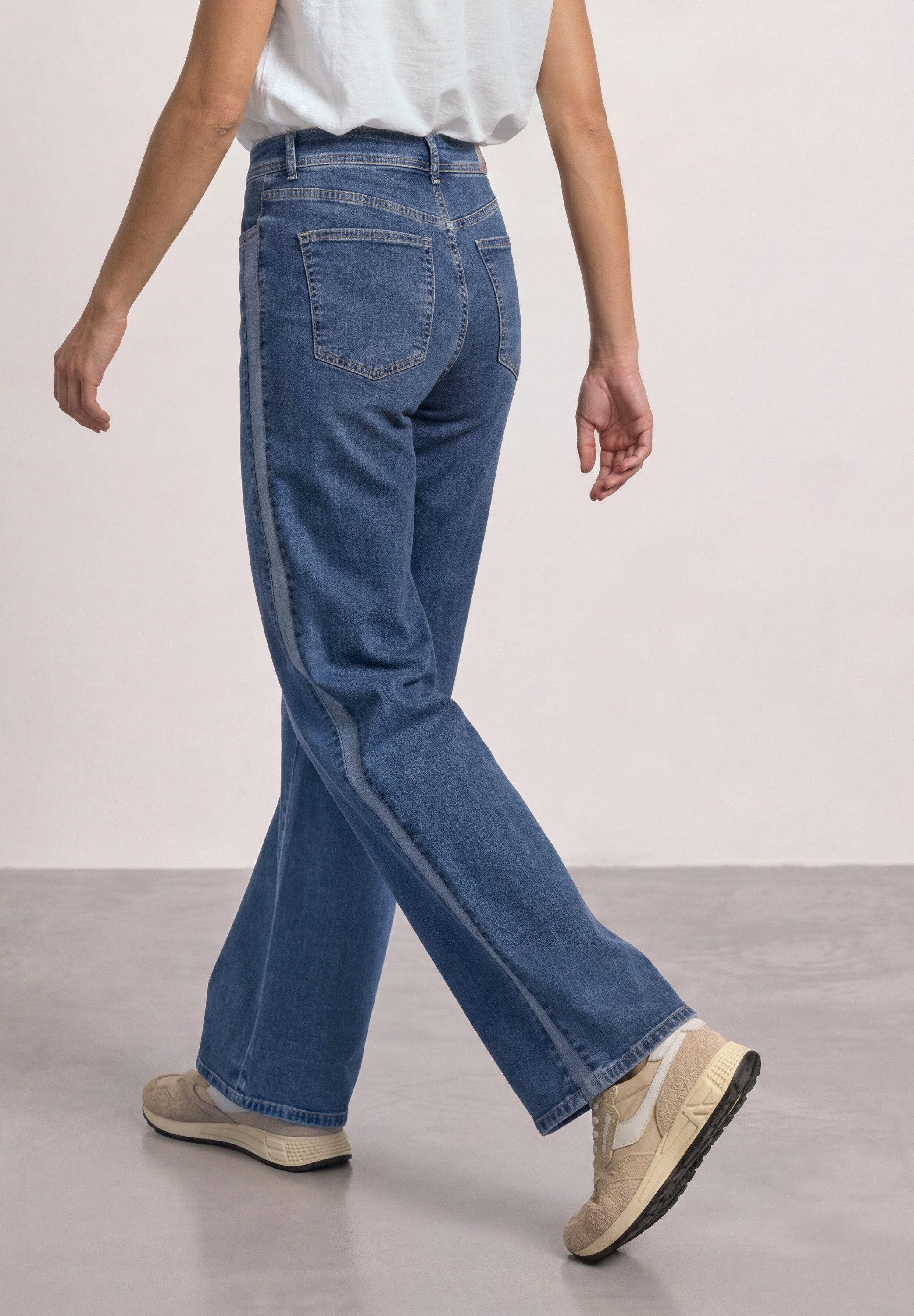 STREET ONE Loose-fit-Jeans mit Wide Legs
