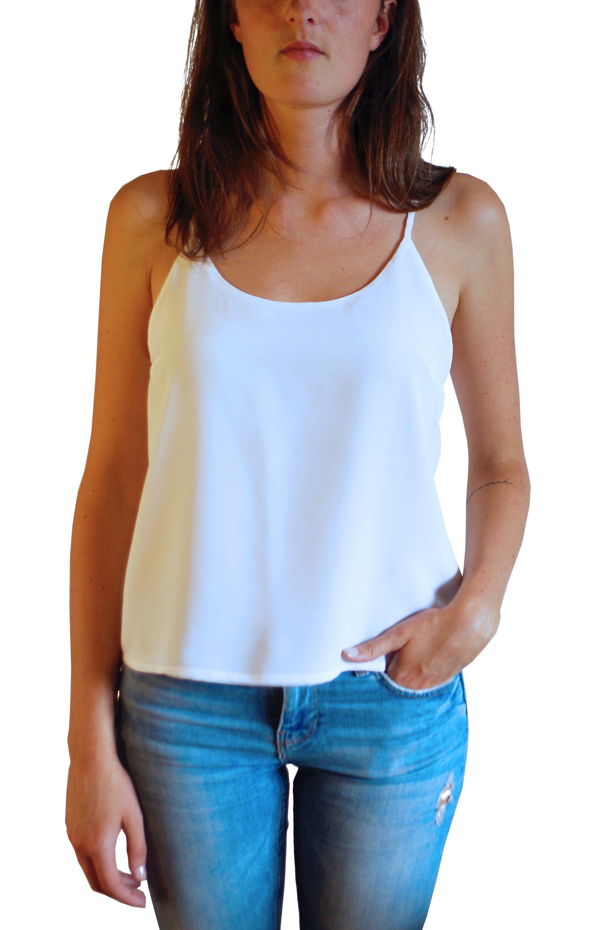 Posh Gear Seidenbluse Damen Bluse Spaghettiträger günstig online kaufen