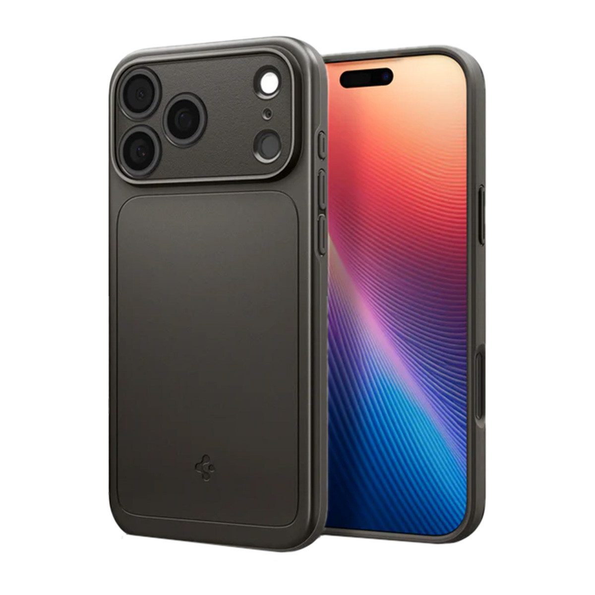 Spigen Backcover Spigen Thin Fit Backcover mit MagSafe Apple iPhone 17 Pro - Gunmetal