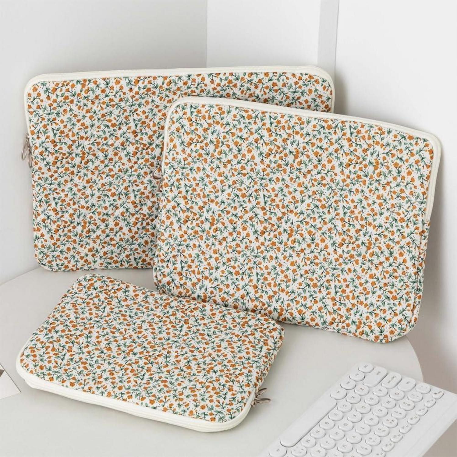 LuxusKollektion Laptoptasche Hülle MacBook Air 13 Zoll M3 M2 Blumenmuster Stil 8 11 Zoll
