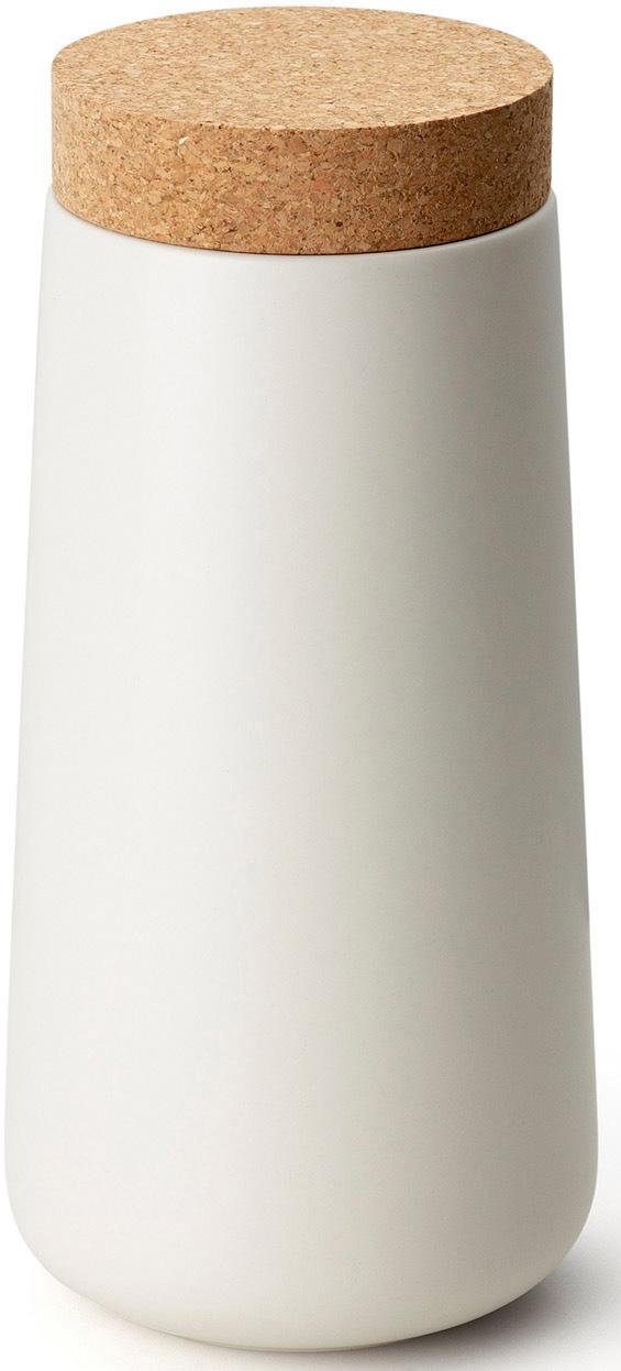 Continenta Vorratsdose, Keramik, Kork, (1-tlg), 12 x 26 cm weiß | Vorratsdosen