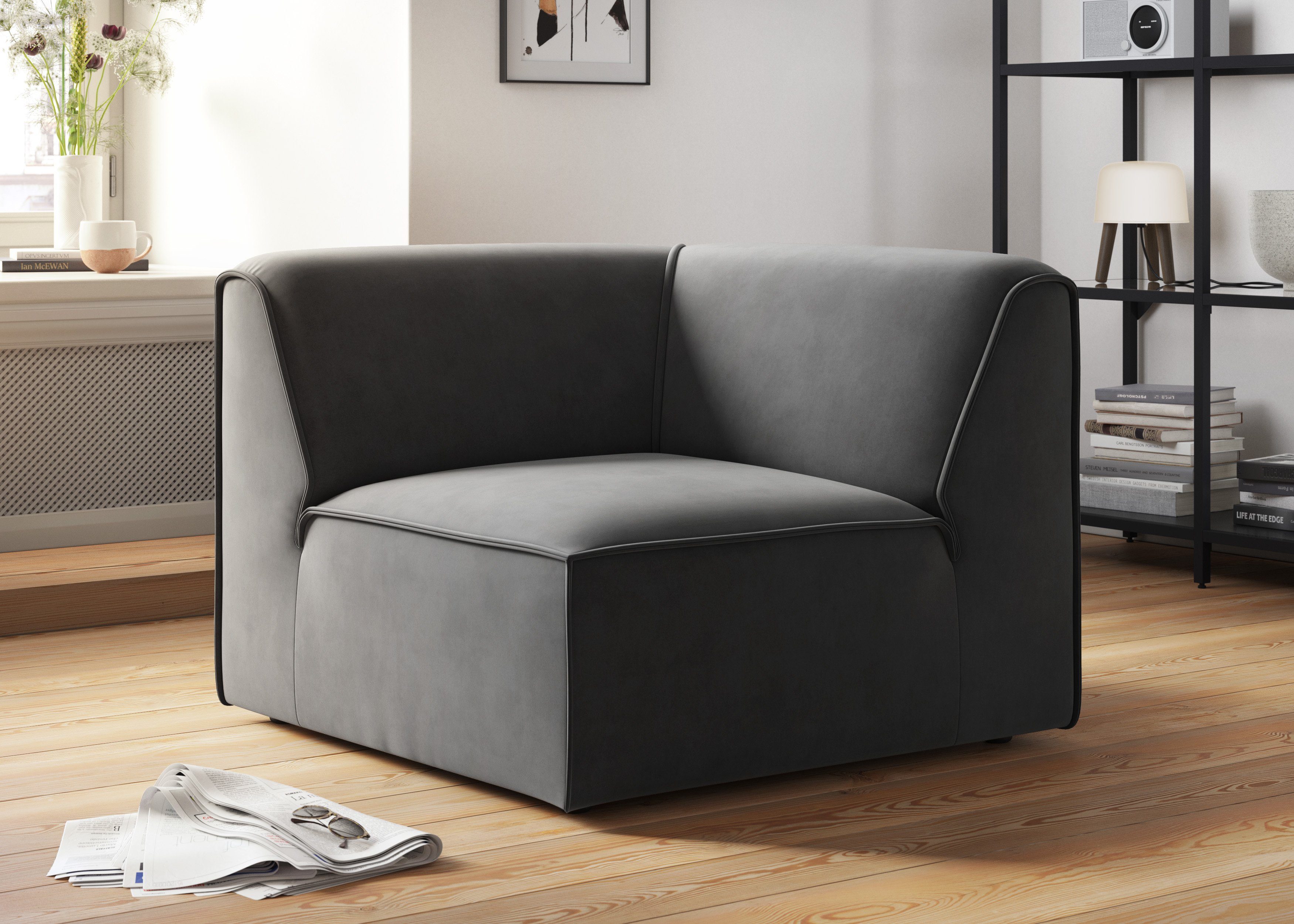 RAUM.ID Sofa-Eckelement Merid, Sofaelement, Maße B/T/H: günstig online kaufen