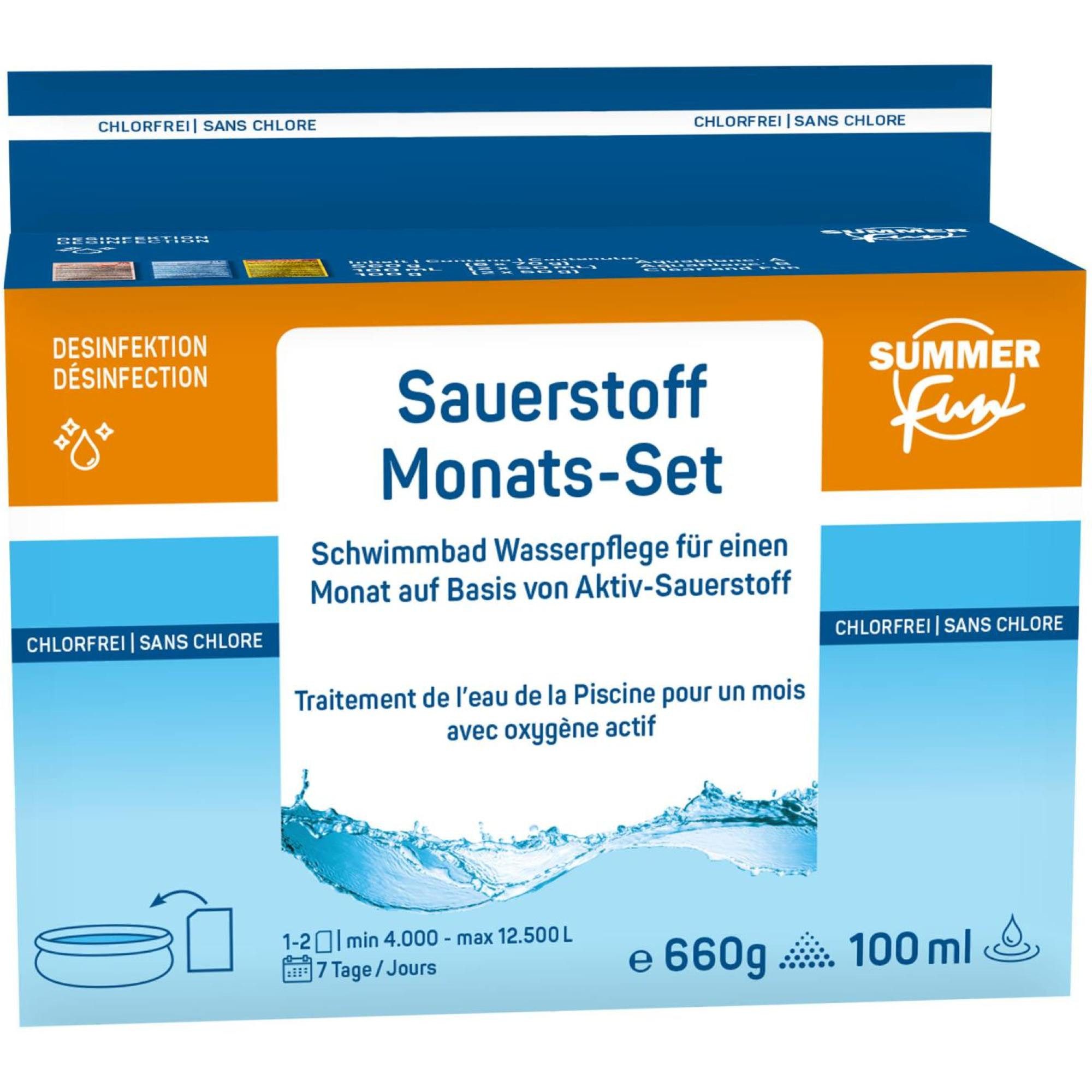 SUMMER FUN Poolpflege Summer Fun Monats-Set Sauerstoff