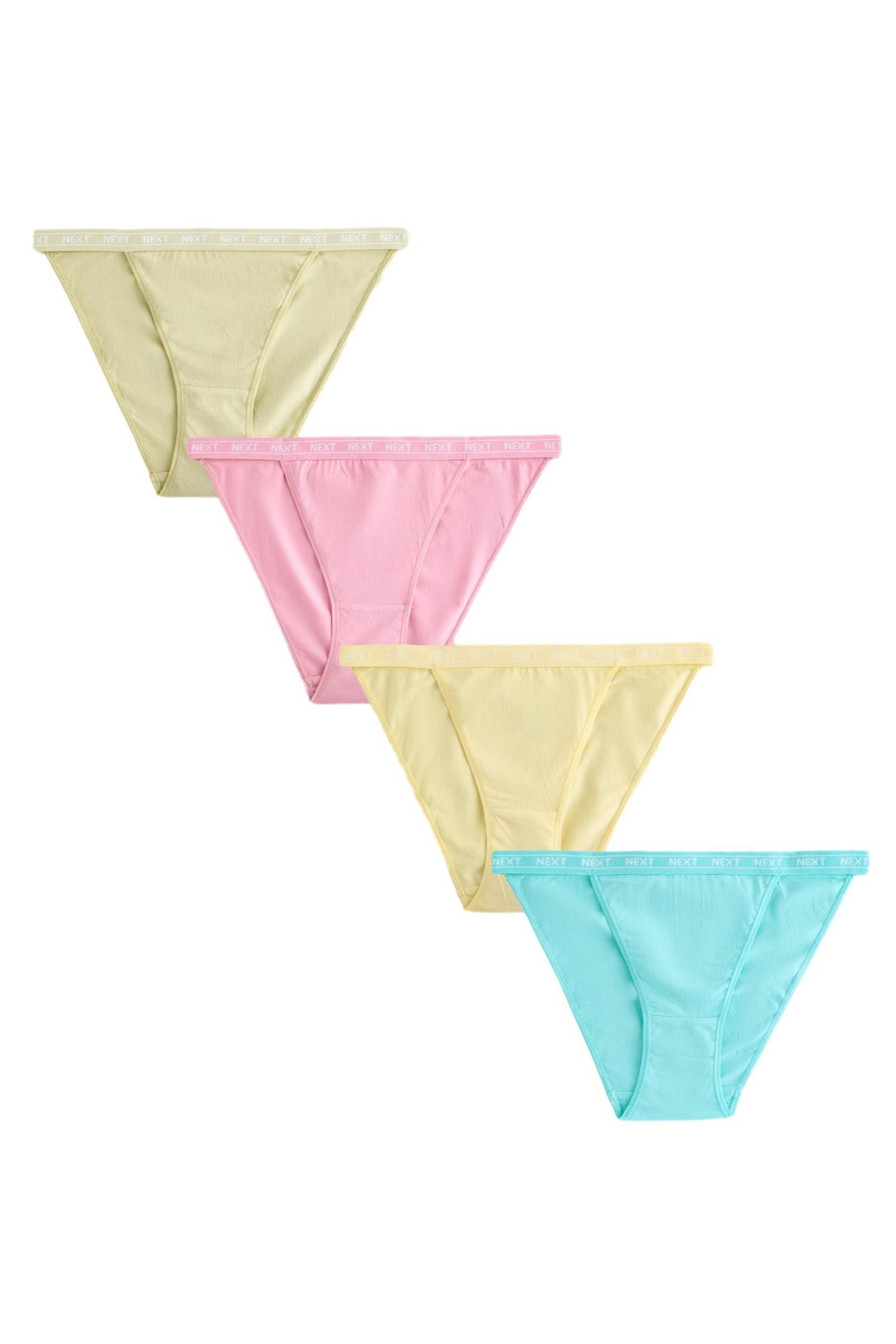 Next Tanga 4 Tangas mit Logo und hohem Baumwollanteil (4-St)