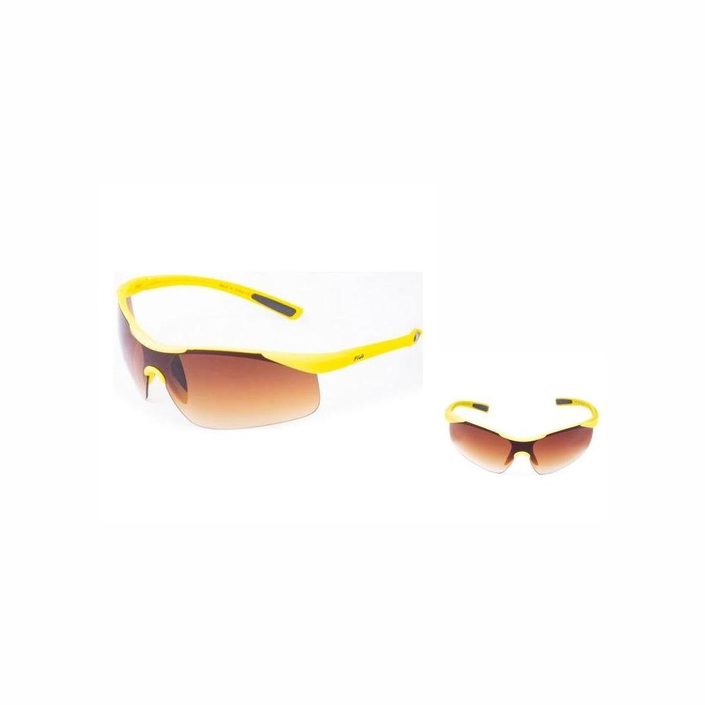 Fila Sonnenbrille Sonnenbrille Unisex Herren Damen Fila SF217-99YLW Gelb Braun UV400