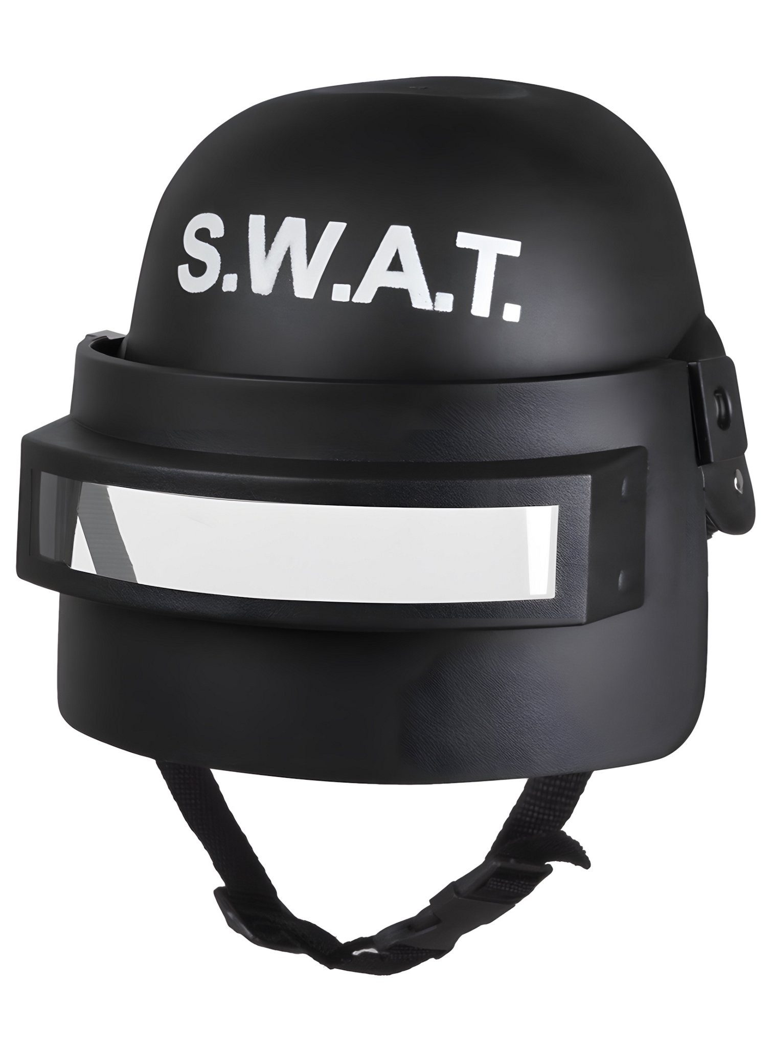 Boland Polizei-Kostüm Gepanzerter SWAT Polizeihelm, Größenverstellbarer Einsatzhelm in der stahlharten Deluxe-Ausführung