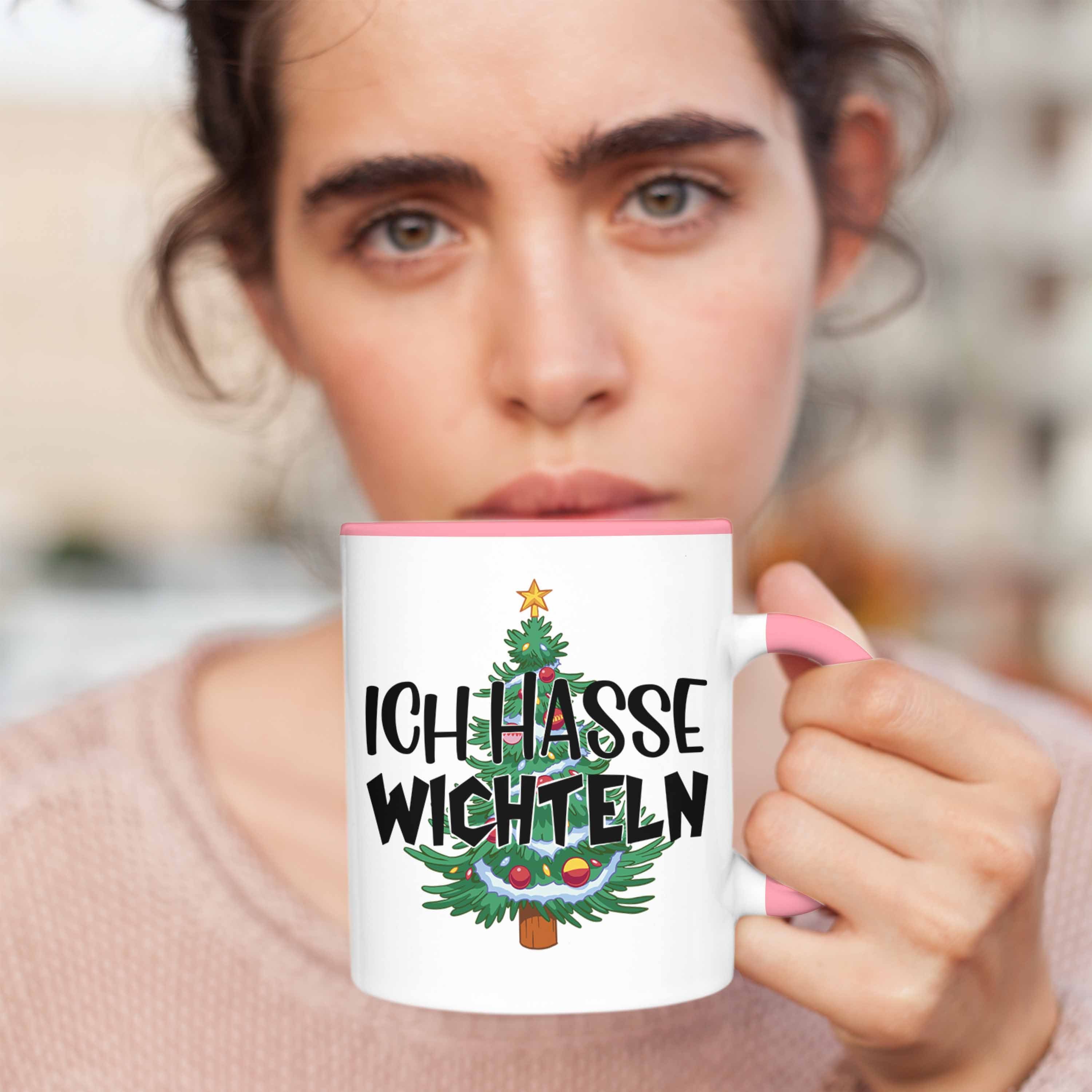 Wichteln Tasse Schrott-Wichtelgeschenk Frauen Rosa Weihnach Geschenk Kollegen Trendation für