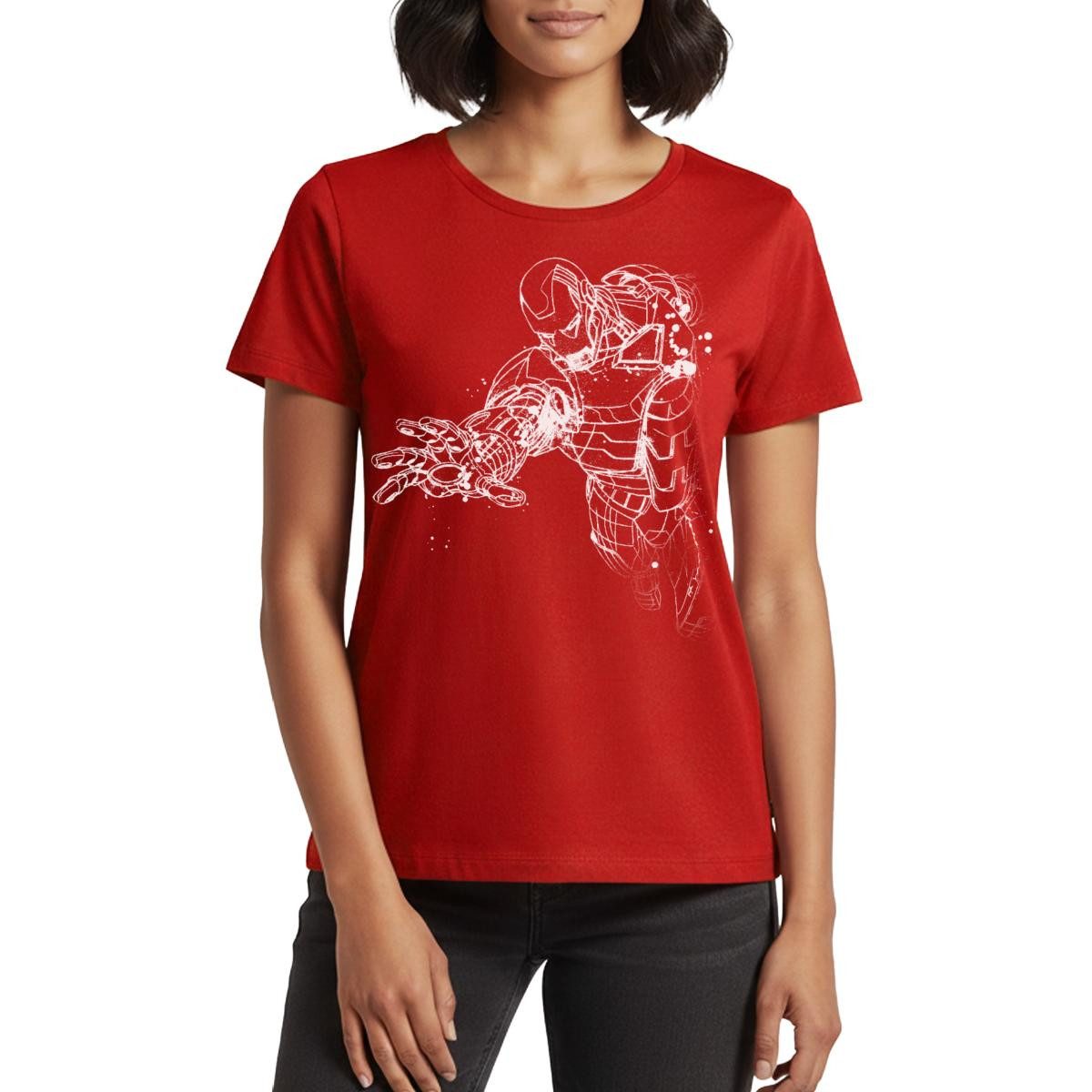 T-Shirt Avengers Superhelden Iron Man Frauen Premium T-Shirt