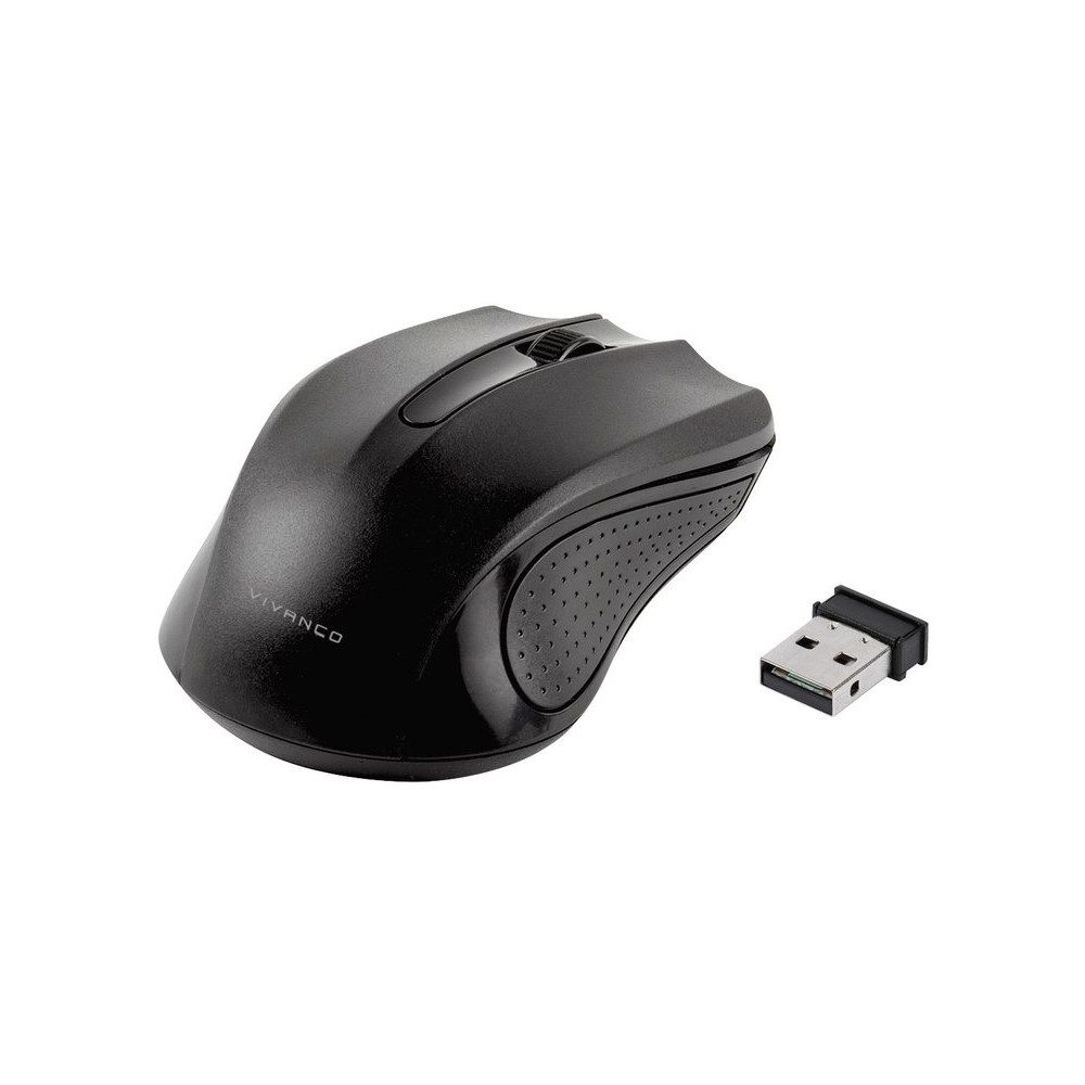 Vivanco Vivanco IT-MS RF 1000 - ergonomische Maus in schwarz. Maus (Funk, Ergonomisches Design für Komfort)
