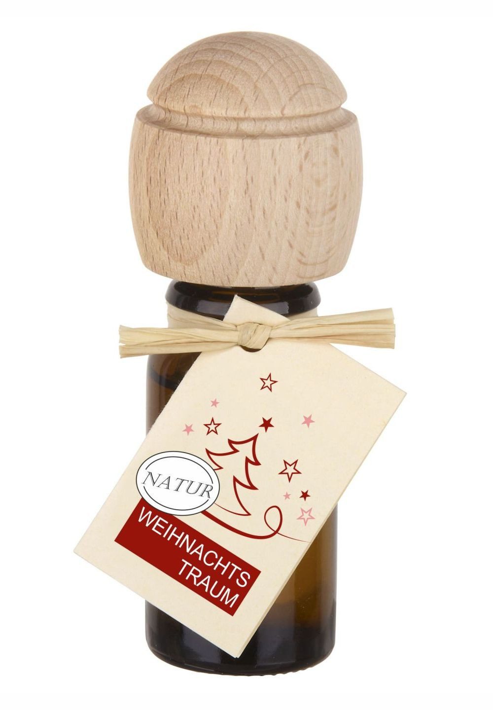 Traumduft-Manufaktur Duftöl Weihnachtstraum (1-St), Piccolino Duftöl Raumduft mit Buchenholzkopf Naturöl 10 ml