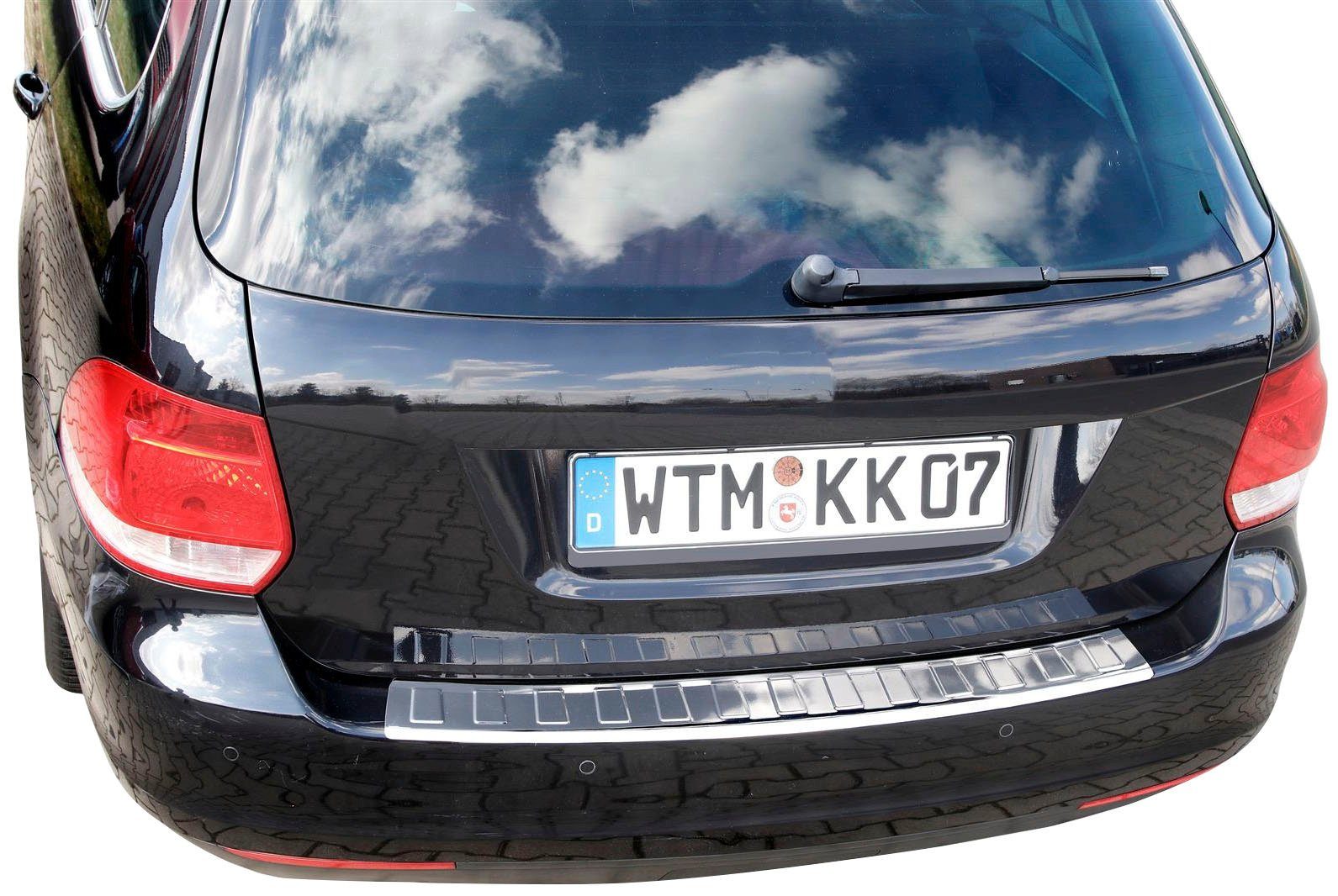 RECAMBO Ladekantenschutz, Zubehör für VW GOLF 5 + GOLF 6 VARIANT, 2007-2013, Edelstahl chrom poliert | Abdeckblenden
