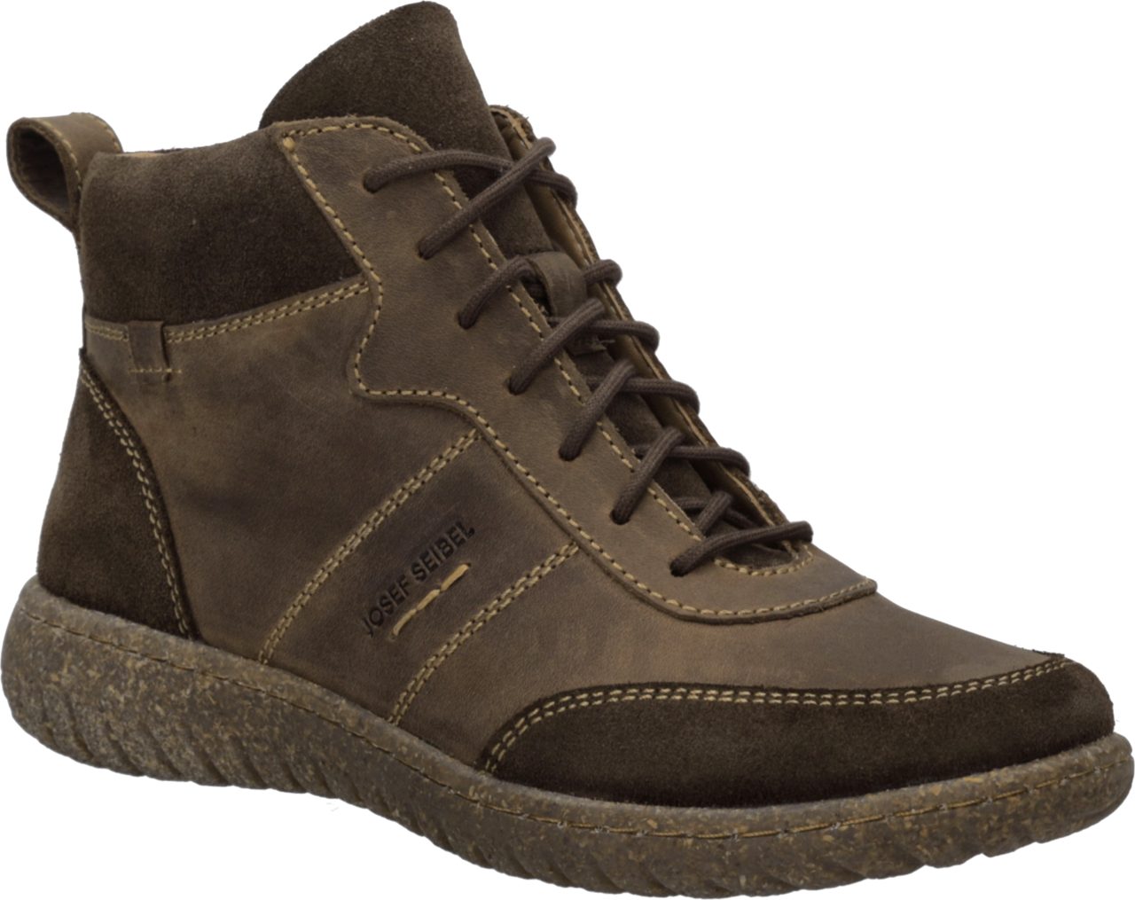 Josef Seibel Angelina 05 Schnürboots Herbstboots, Schnürstiefelette mit Logoprägung, Komfortweite G (weit)
