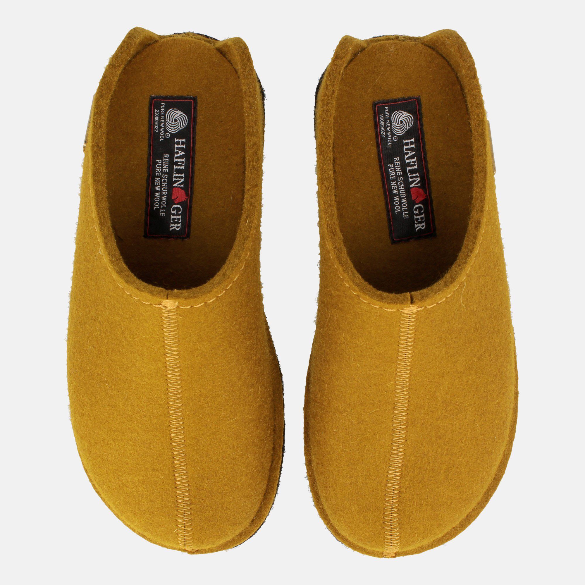 Haflinger Flair Smily Filzpantoffeln aus Wollfilz Hausschuh Unisex Hausschuh