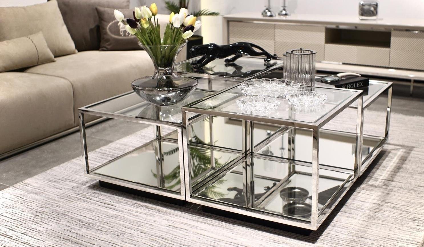 JVmoebel Couchtisch Modern Glas Couchtisch Wohnzimmer Möbel Neu Design Einrichtung (1-St., Couchtisch), Made in Europa