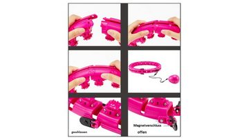 Rötting Design Hula-Hoop-Reifen Smart Fitness Hula-Hoop-Reifen Farbe Pink 24tgl. Bauchtraining, Umfang bis 120 cm