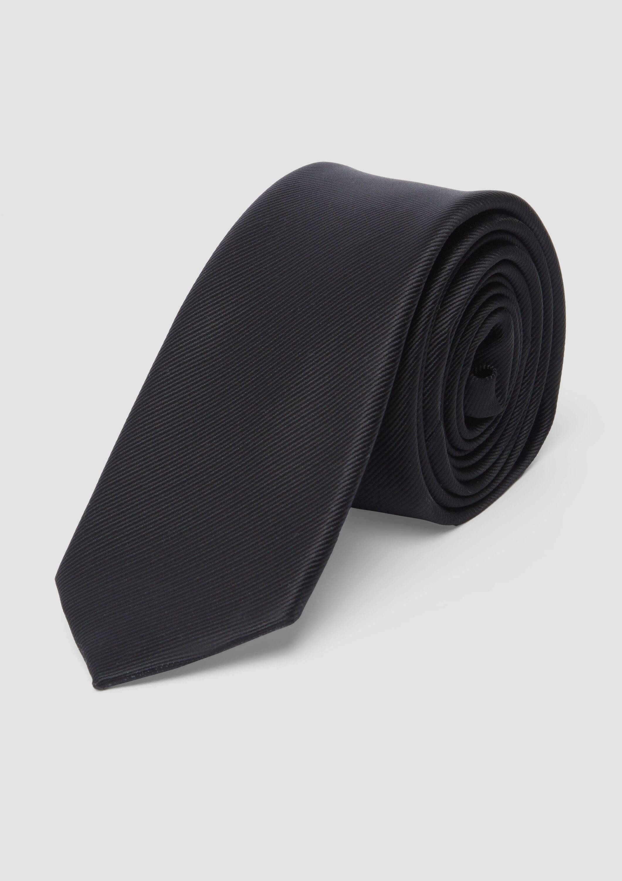 s.Oliver Krawatte Krawatte Elegante Krawatte aus Seidenmix-Jacquard