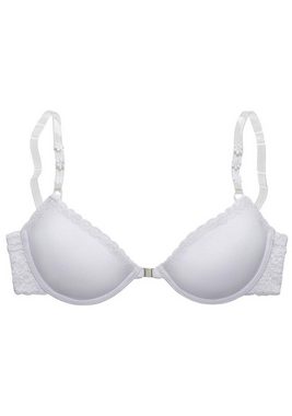 LASCANA Push-up-BH mit Bügel, mit Vorderverschluss und transparenten Trägern, Dessous