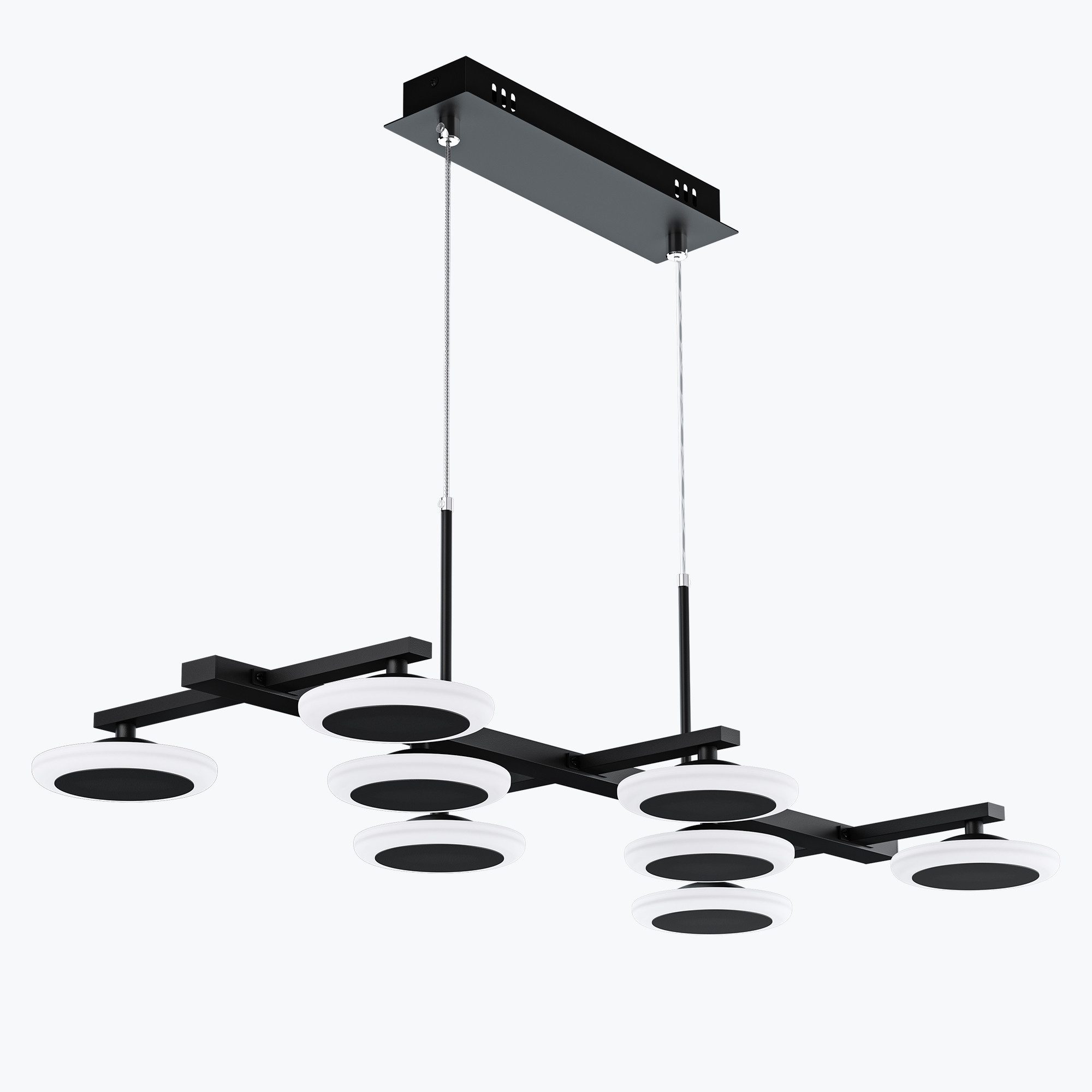 Mai & Mai LED Pendelleuchte Hängelampe Dimmbar mit Fernbedienung Verstellbares Kabel Hängeleuchte