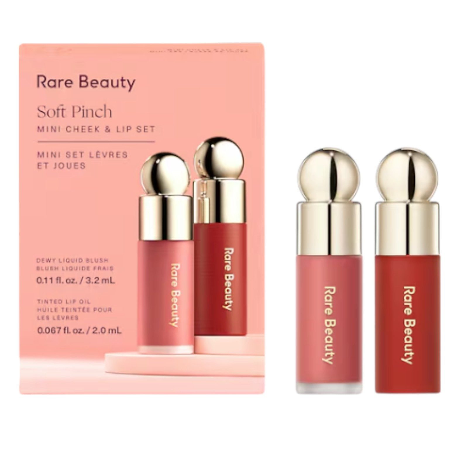 Rare Beauty (by Selena Gomez) Make-up Soft Pinch Set - Mini-Set Lippen & Wangen, 2-tlg.