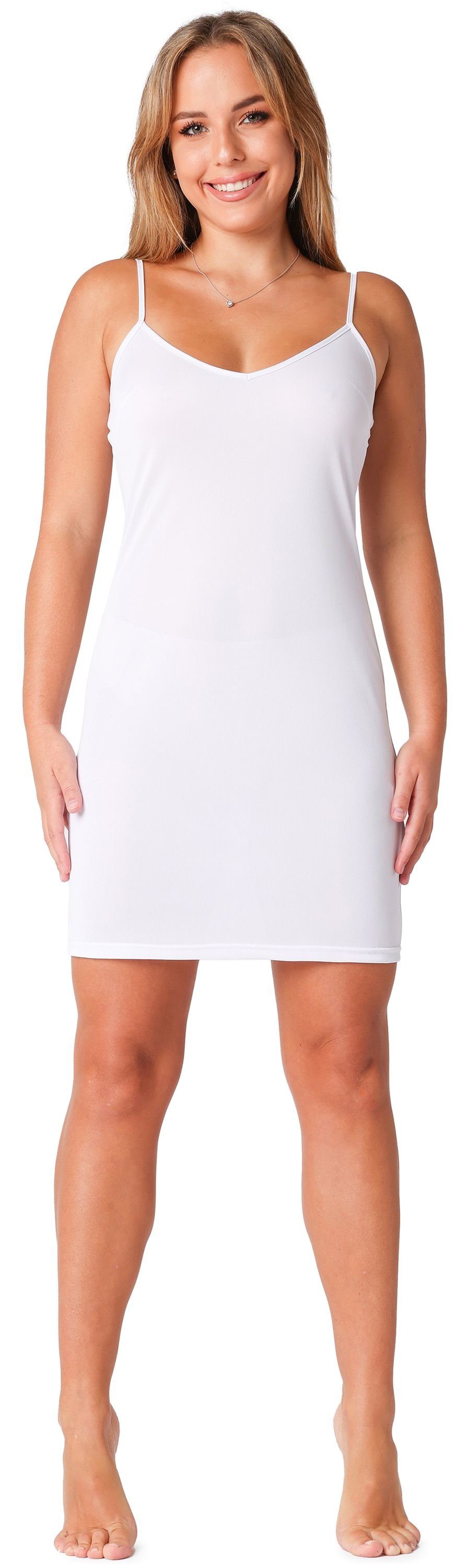 Bellivalini Unterkleid Damen glatt Petticoat V-Ausschnitt günstig online kaufen