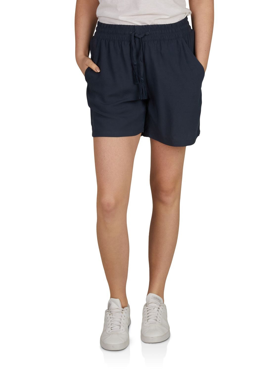 DENIMFY Sweatshorts Damen Shorts DFLia Regular Fit kurze Stoffhose mit Kordelzug