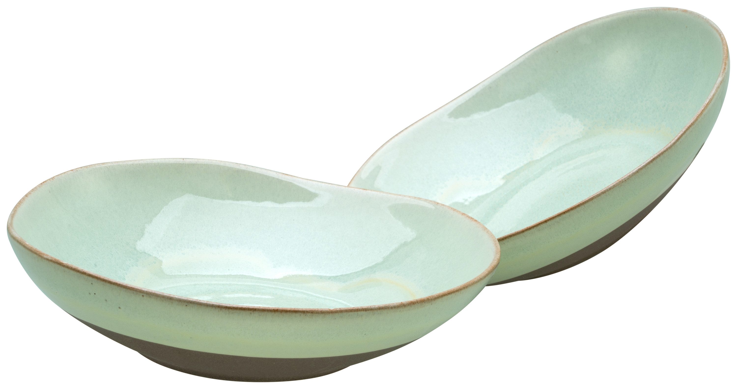 CreaTable Schale Basalt Bio Salbei, Steinzeug, (Set, 2-tlg)