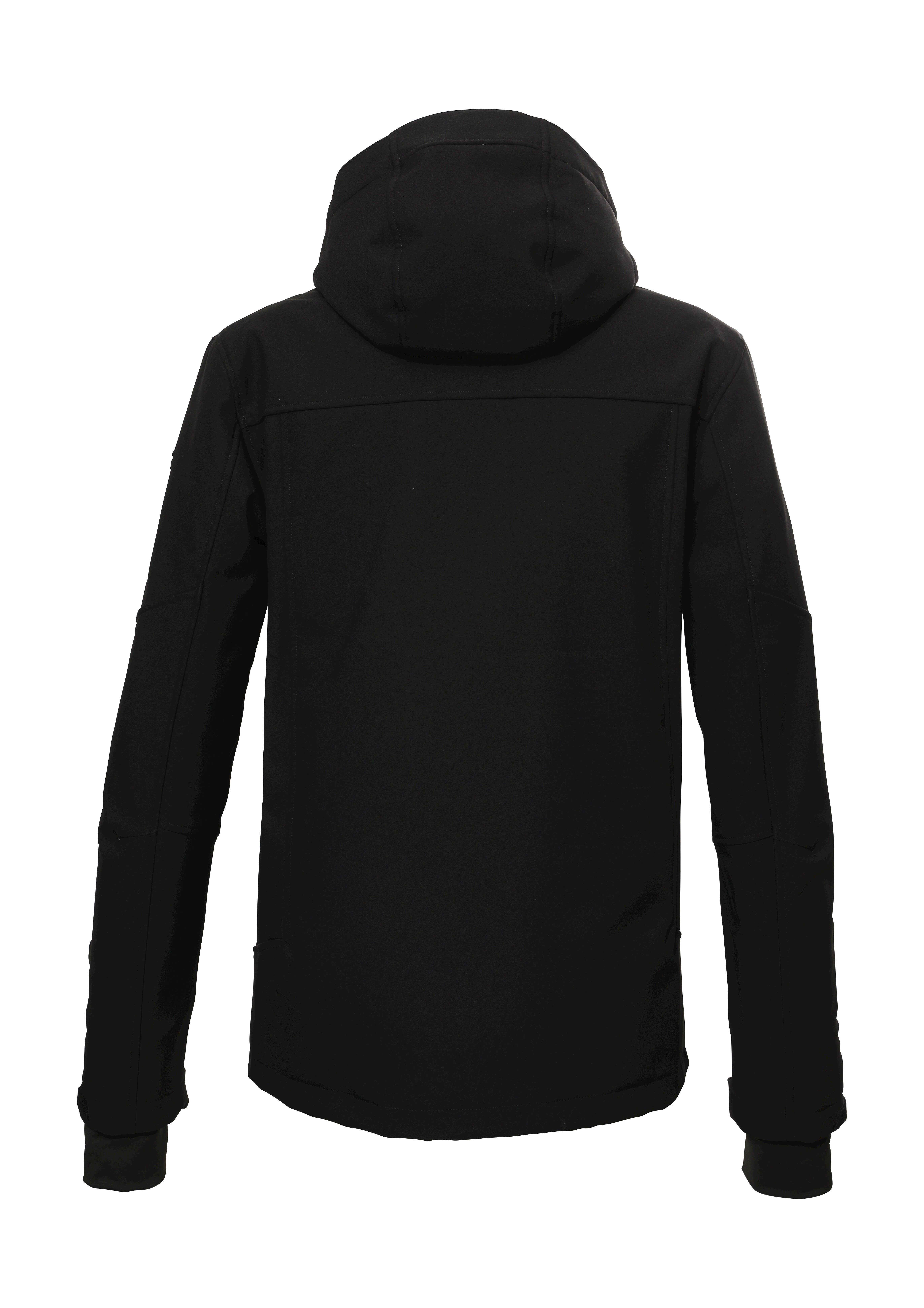 Killtec Softshelljacke KSW 112 MN SKI SFTSHLL JCKT Wasserdichte Softshelljacke mit abnehmbarer Kapuze und Schneefang