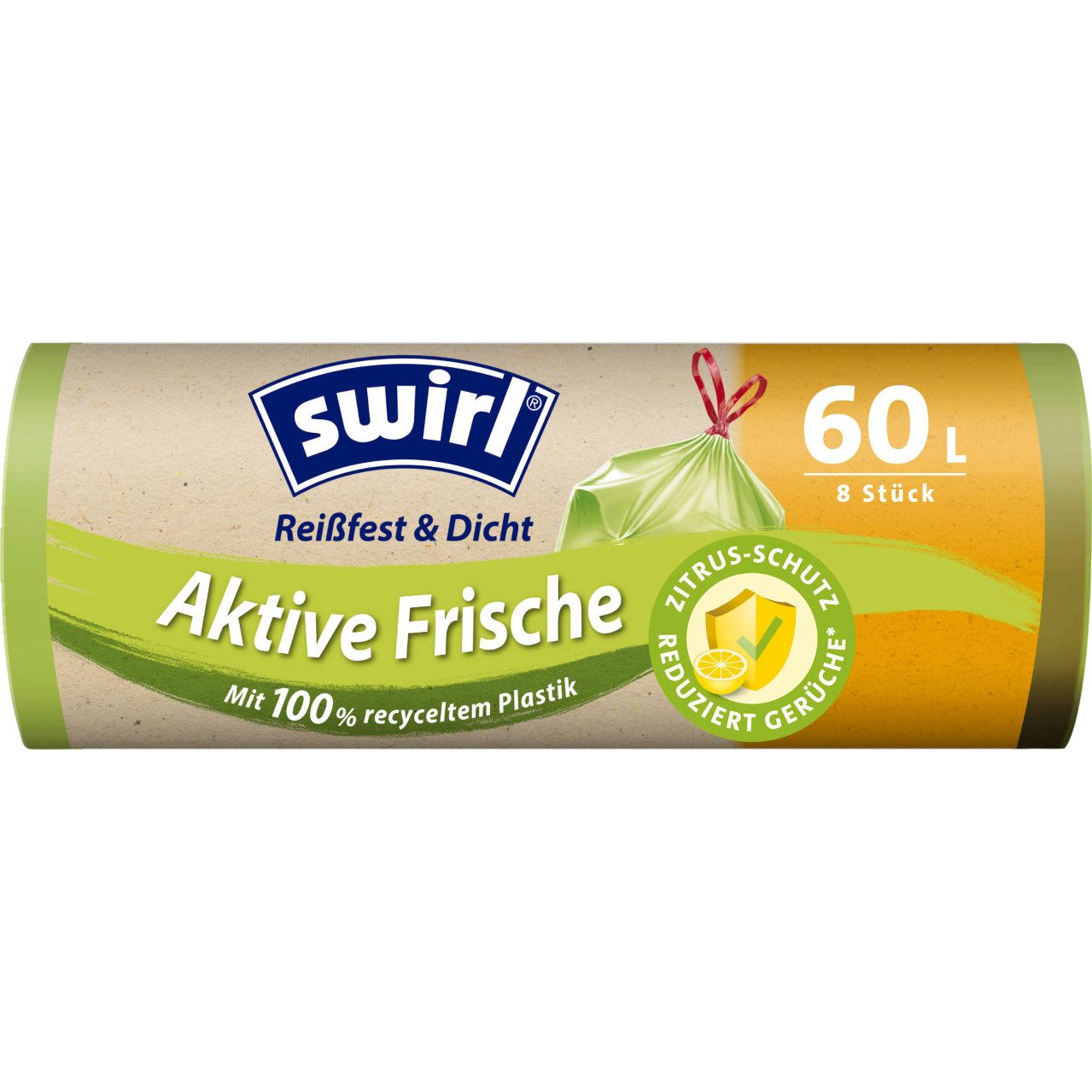 Swirl Müllbeutel Swirl® Aktive Frische Müllbeutel 60 L Reißfest &