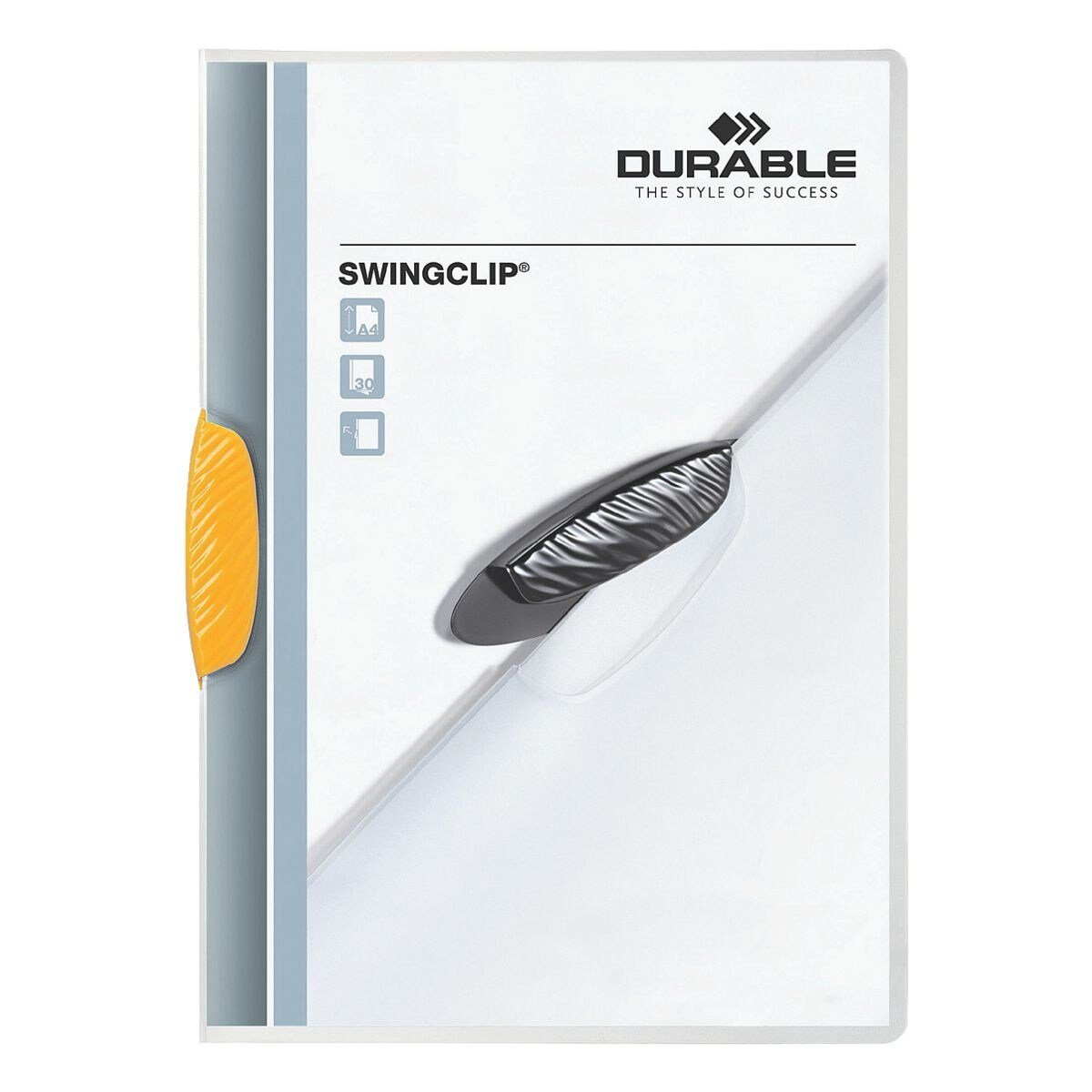 DURABLE Hefter Swingclip, mit Klemmfunktion, Format DIN A4, bis 30 Blatt
